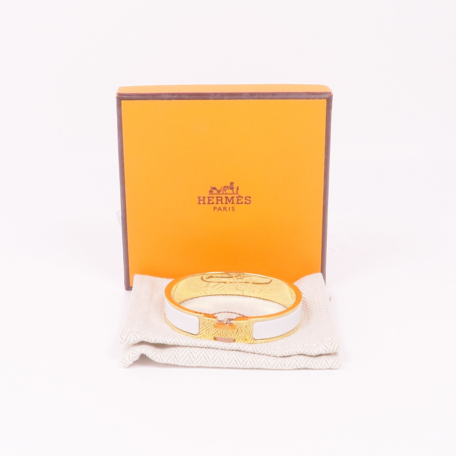 HERMES 琺瑯/金屬Clic H手鐲
