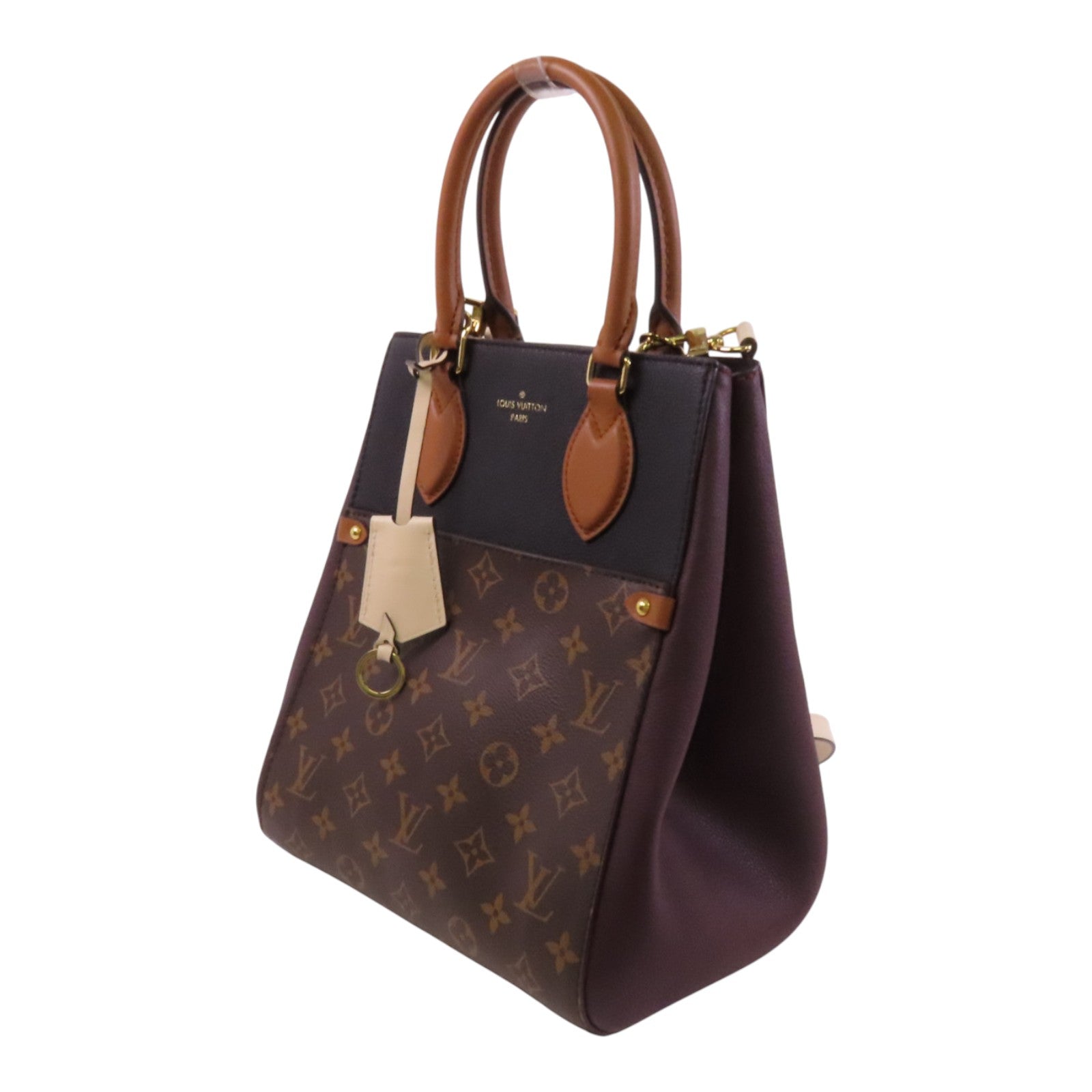 LOUIS VUITTON Monogram Fold Tote MM金扣手挽肩背兩用袋