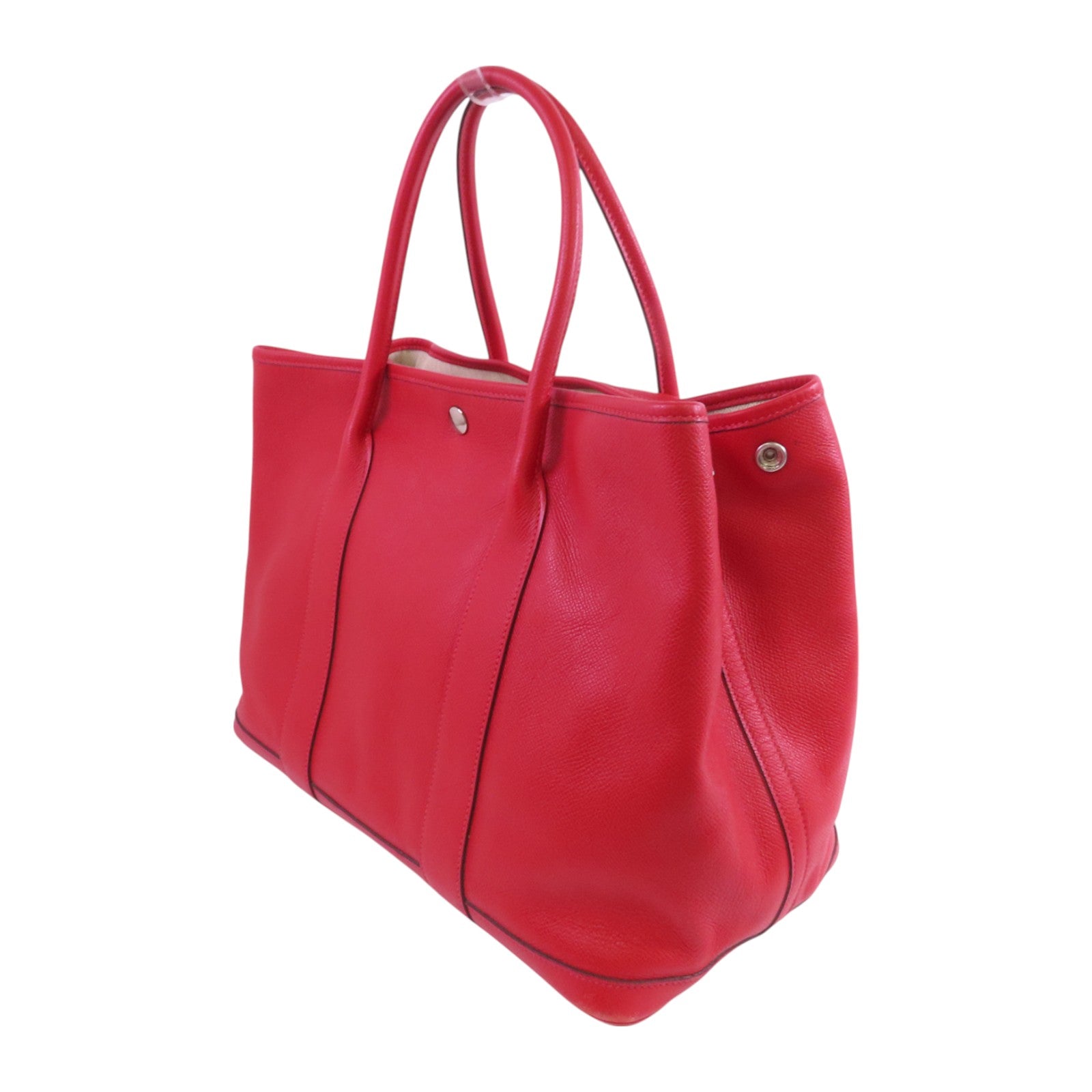 HERMES PHW Garden Party PM Tote Bag Handbag Epsom Leather