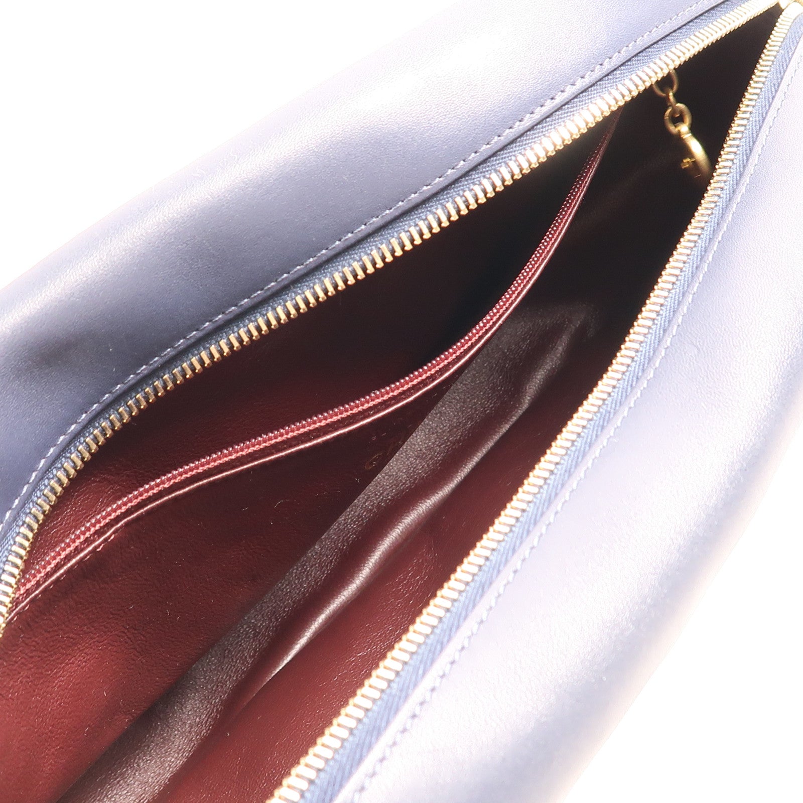 CHANEL 牛皮皮革Chain Shoulder 鏈帶金扣肩背袋