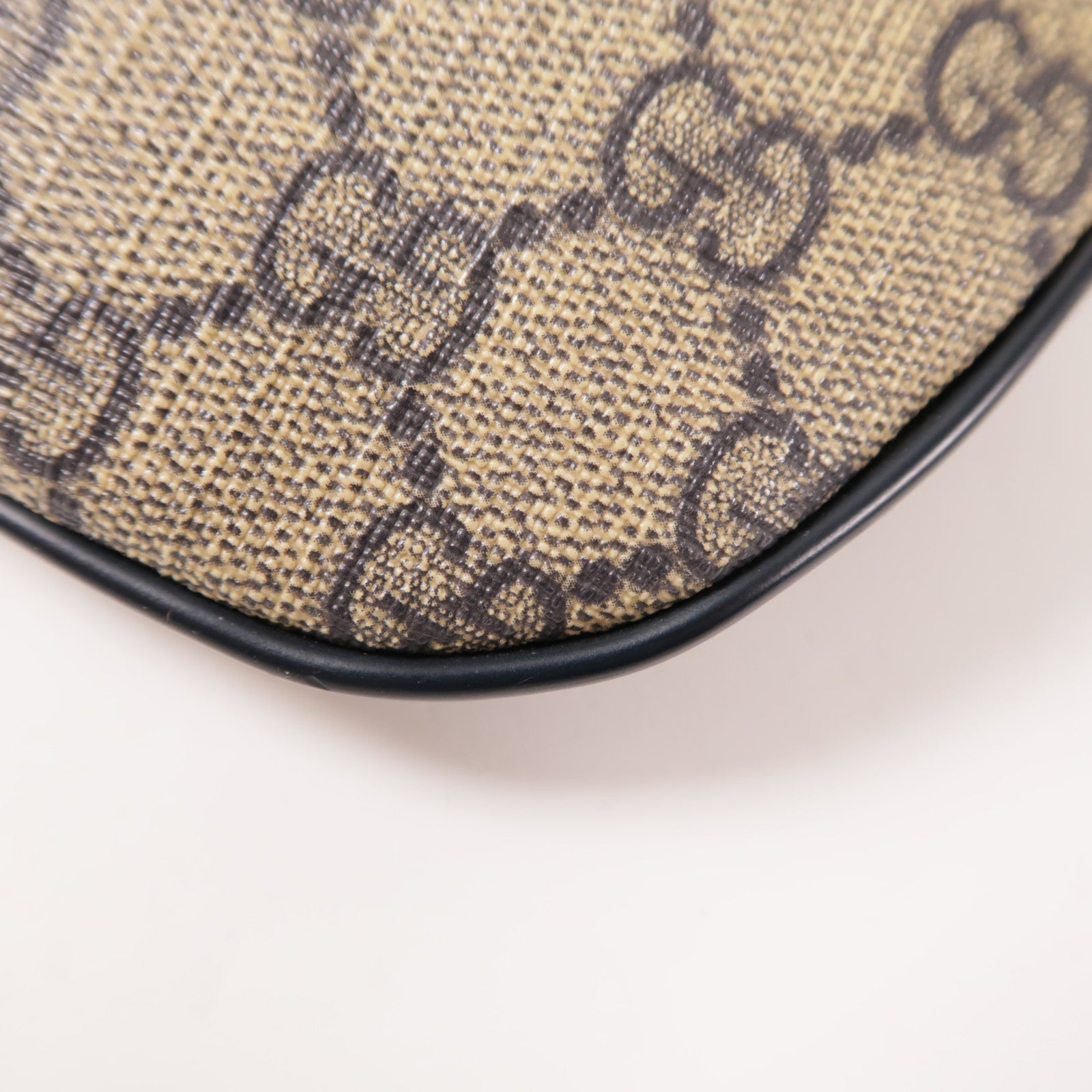 GUCCI GG SHW Waist Bag 233269 Coated Canvas Navy/Beige