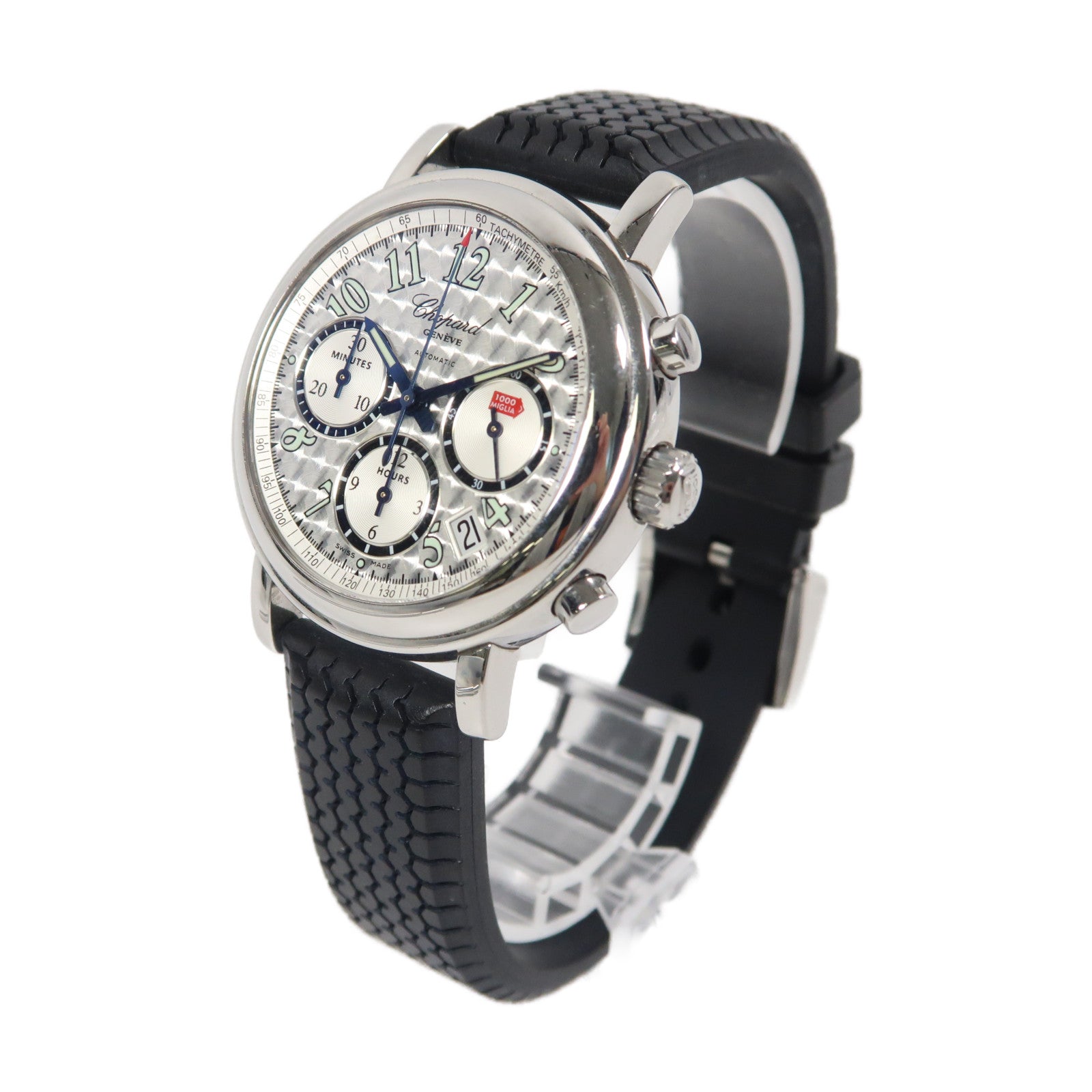 Chopard Mille Miglia Chrono不鏽鋼手錶自動機芯銀色