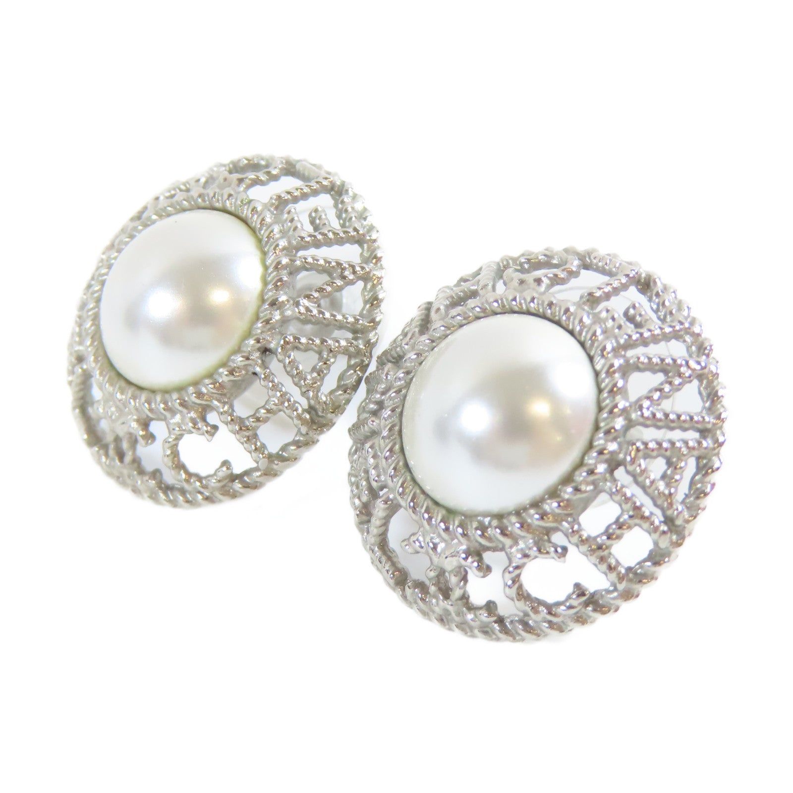 CHANEL 【激減優惠】金屬Earrings耳環銀色