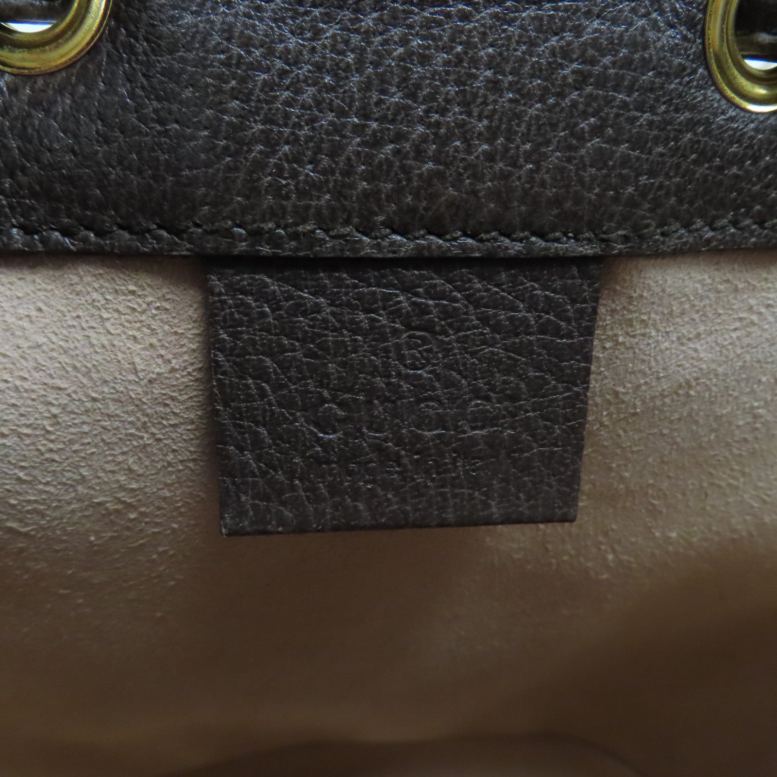 GUCCI 塗層帆布Ophidia Mini Bucket金扣肩背袋啡色