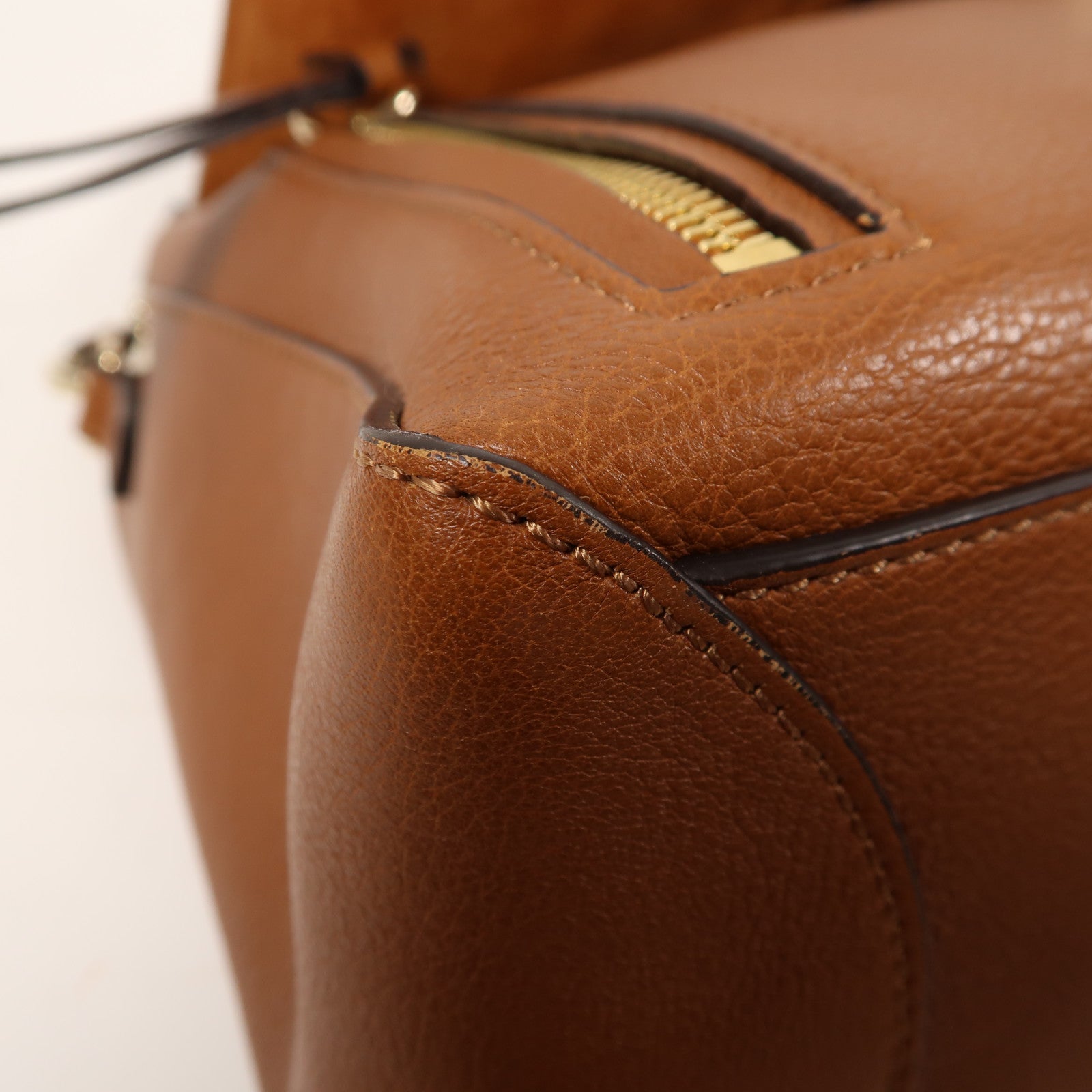 Chloe 牛皮皮革Faye Bag金扣手挽肩背兩用袋啡色
