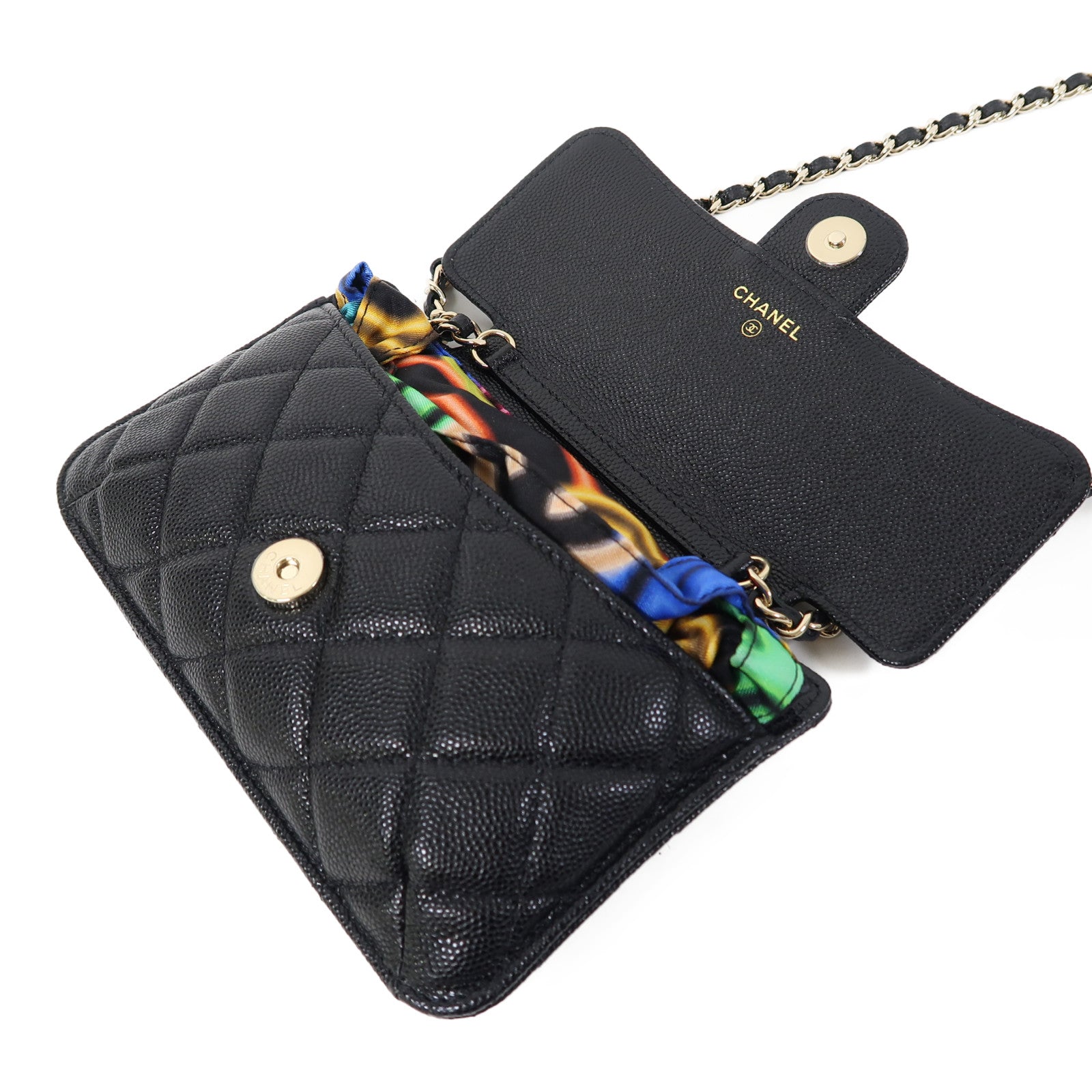 CHANEL 【激減優惠】菱格Caviar皮革/尼龍Eco Bag金扣手挽肩背兩用袋黑色/彩色