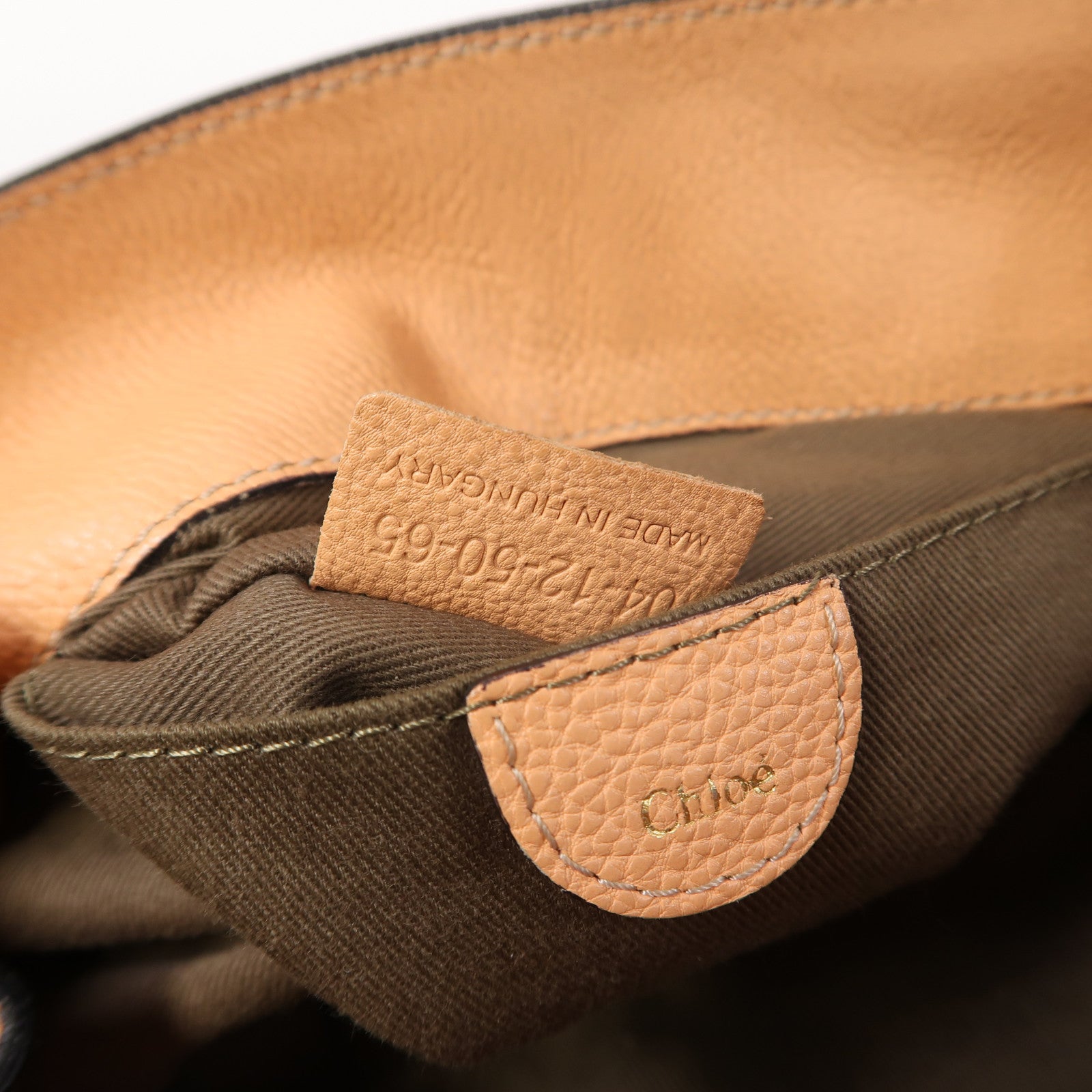 Chloe 【激減優惠】牛皮皮革Shoulder Bag金扣手挽肩背兩用袋杏黃色
