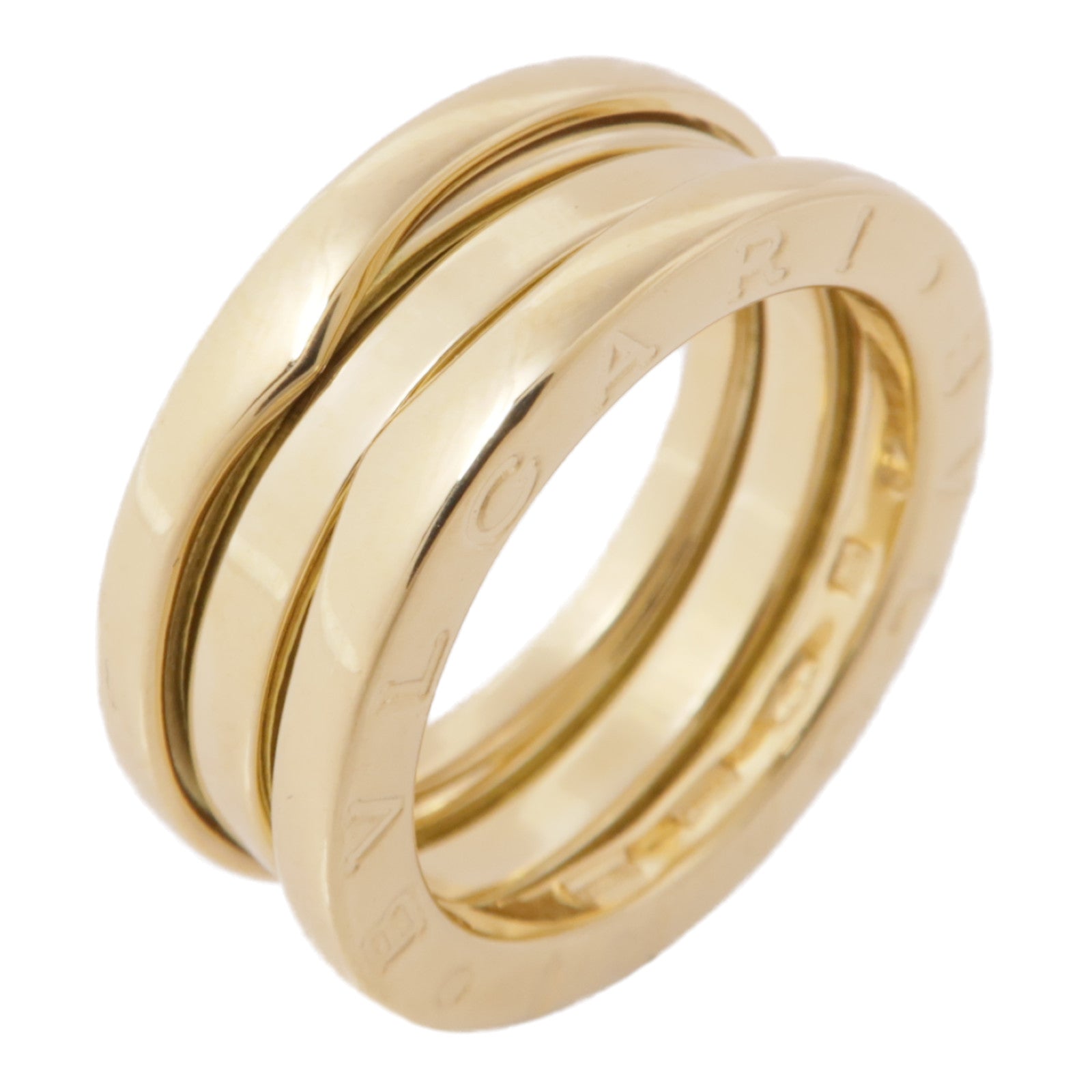 BVLGARI 18K黃金B-zero1 2 Bands戒指Bvlgari#49/US#4.75