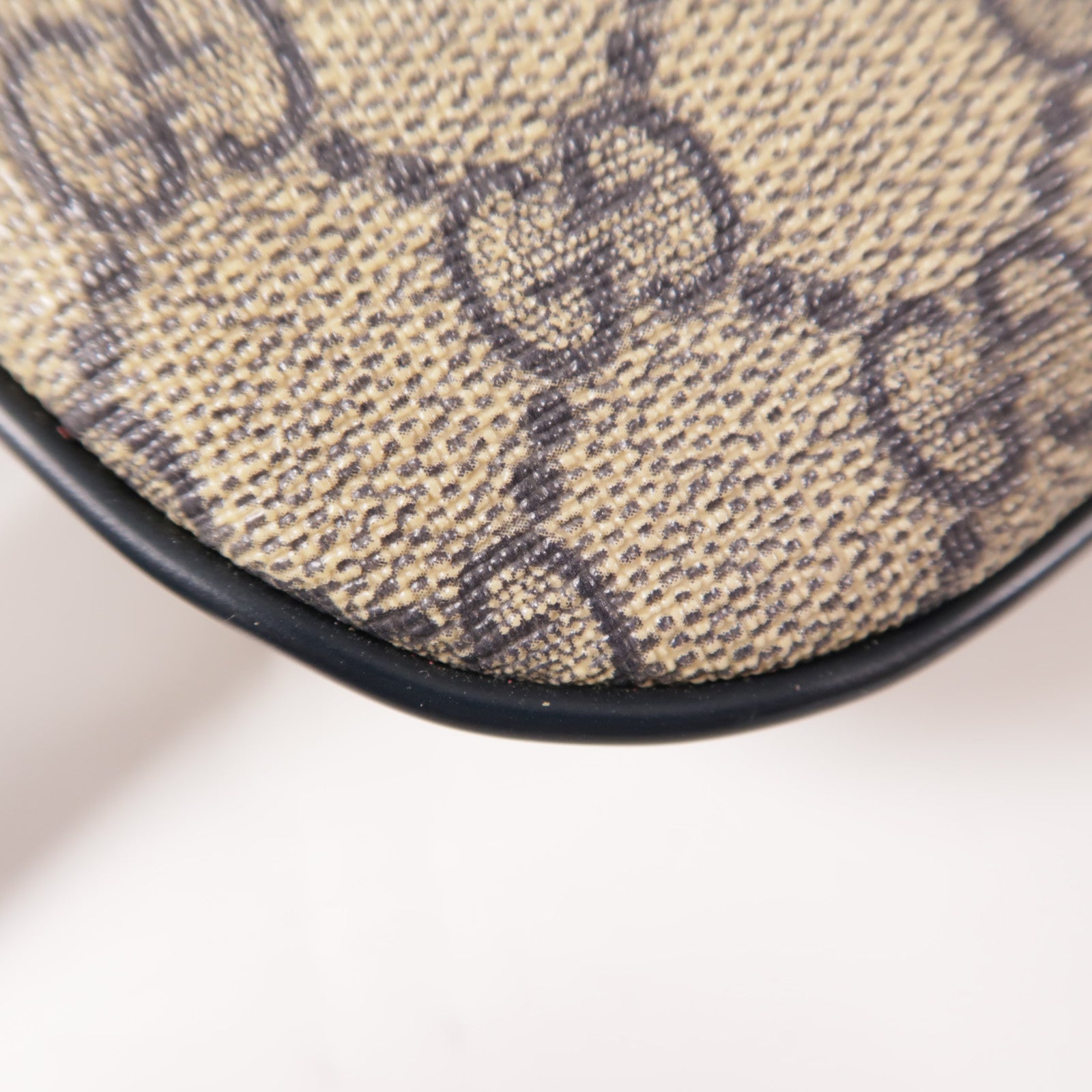 GUCCI GG SHW Waist Bag 233269 Coated Canvas Navy/Beige