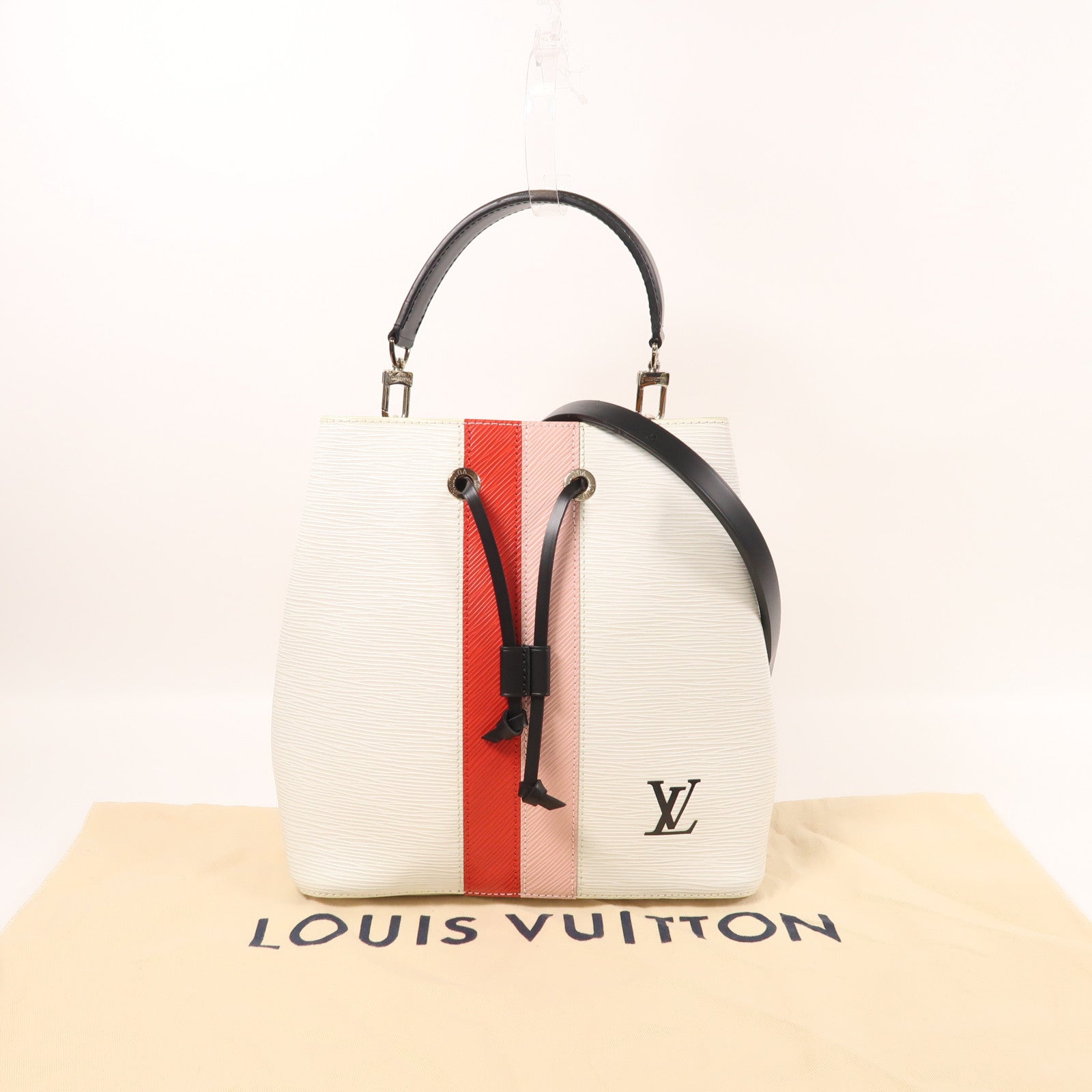 LOUIS VUITTON Epi Neo Noe銀扣手挽肩背兩用袋