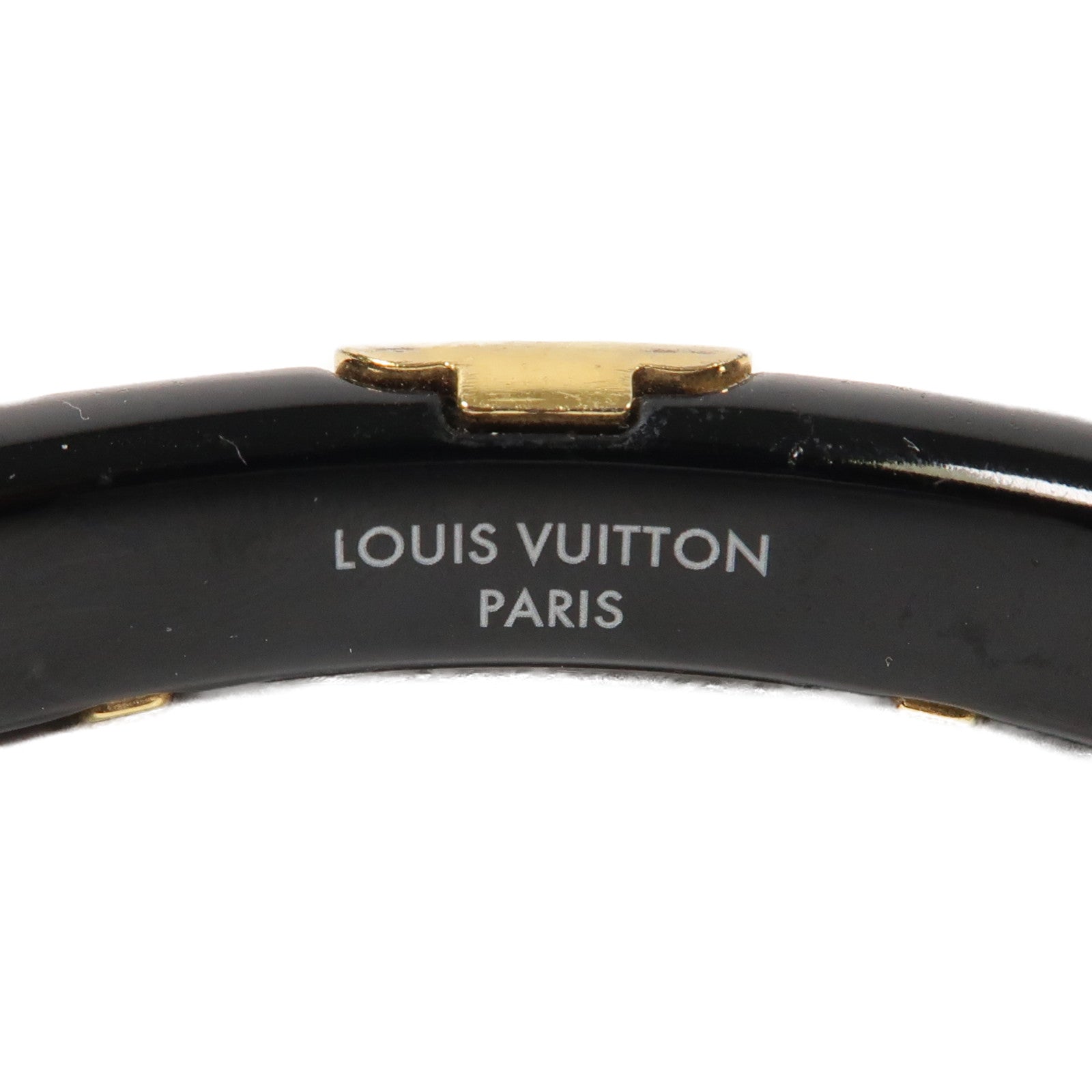 LOUIS VUITTON PVC Daily Monogram Bangle手鐲黑色/金色