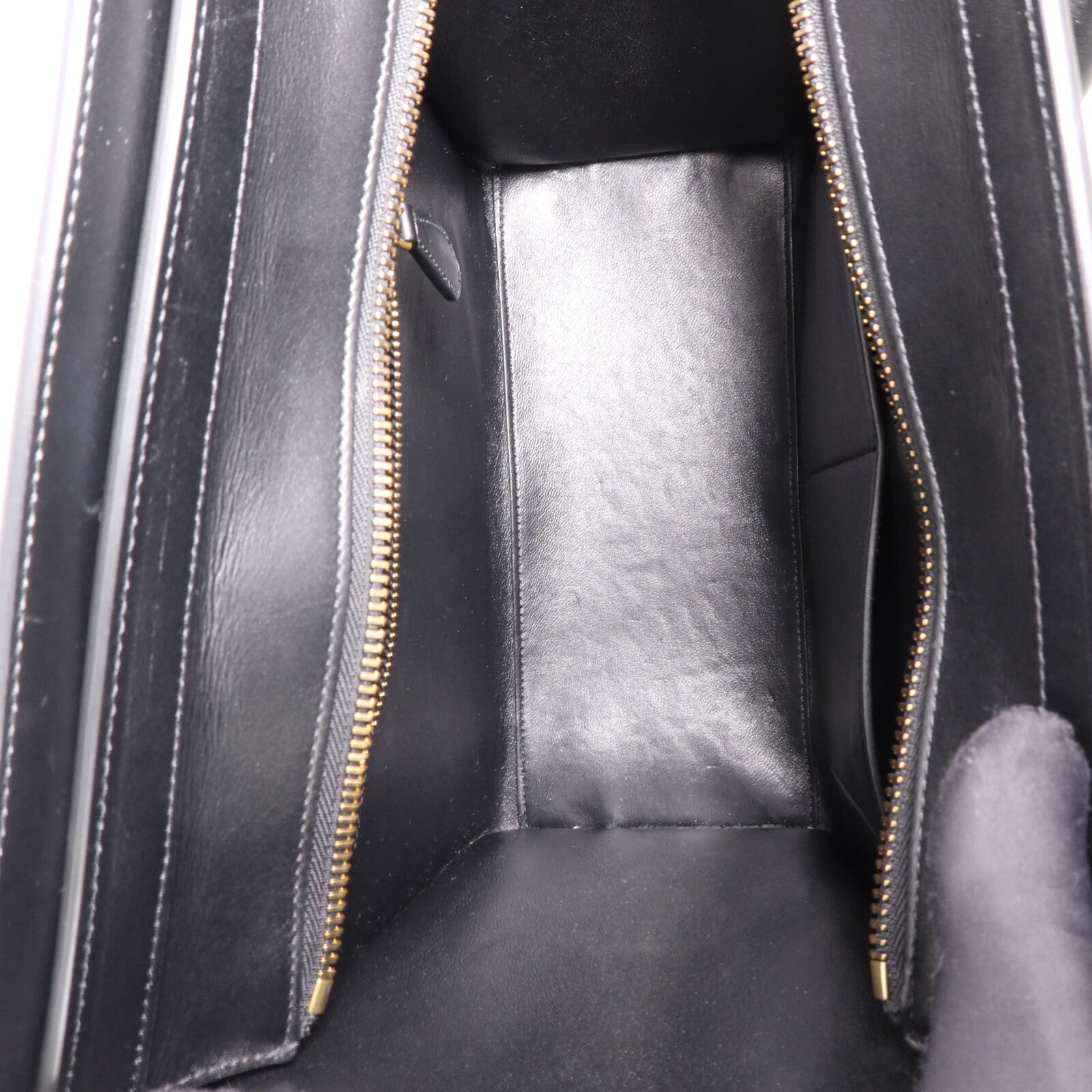 CELINE 牛皮皮革Micro Luggage Tote金扣手挽袋