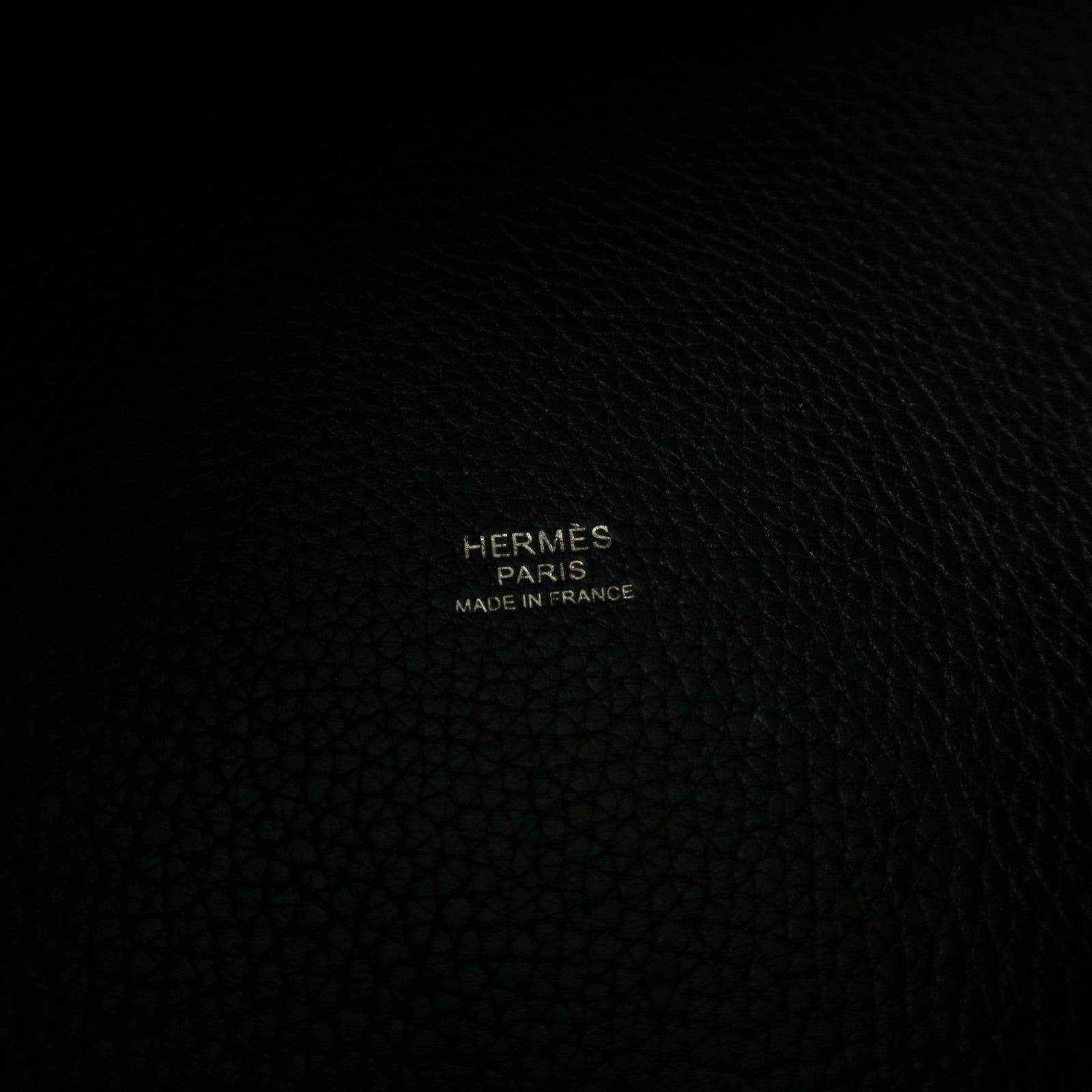 HERMES 【激減優惠】Clemence皮革Picotin MM銀扣手挽袋黑色