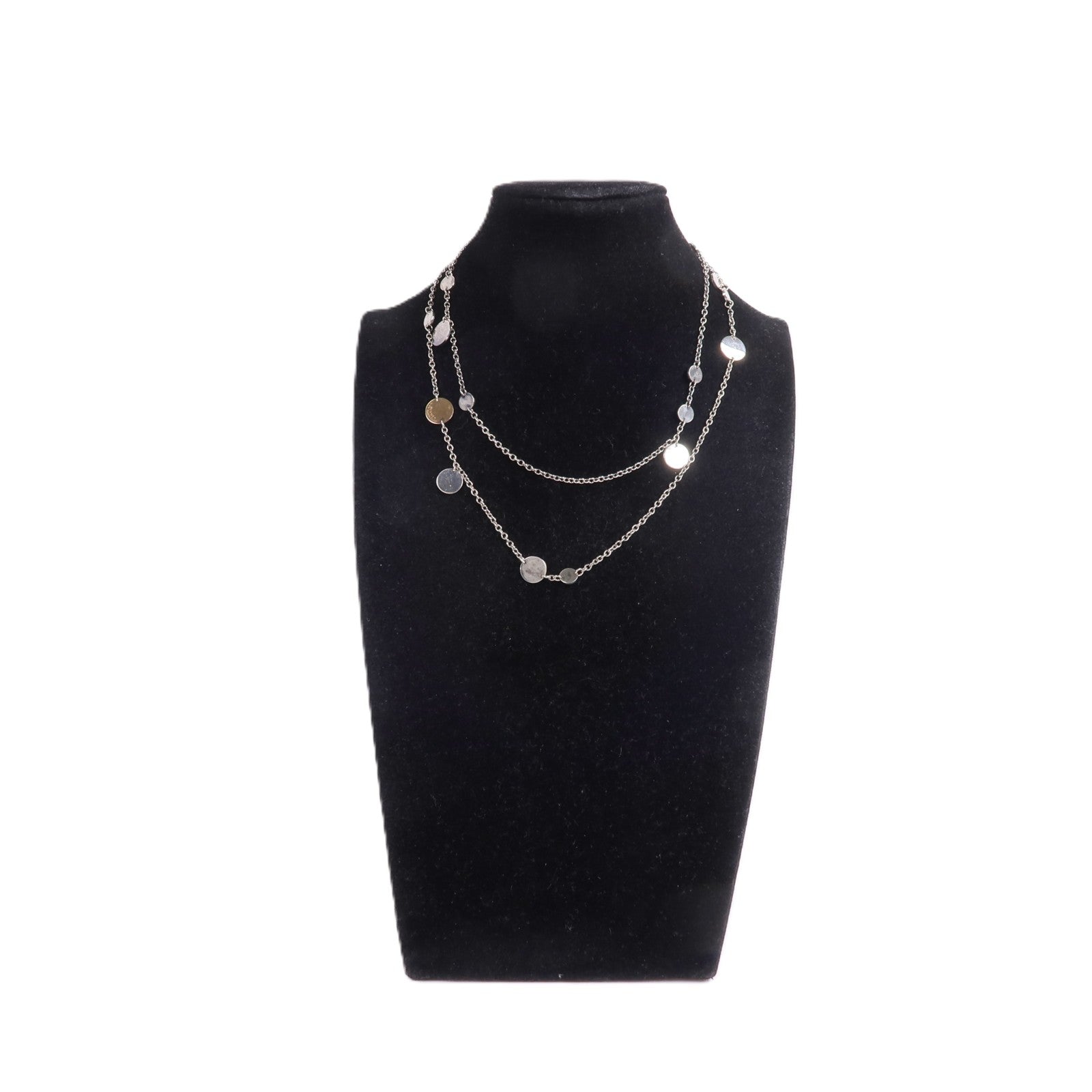 HERMES 18K玫瑰金/925純銀Collier Confettis Necklace項鍊