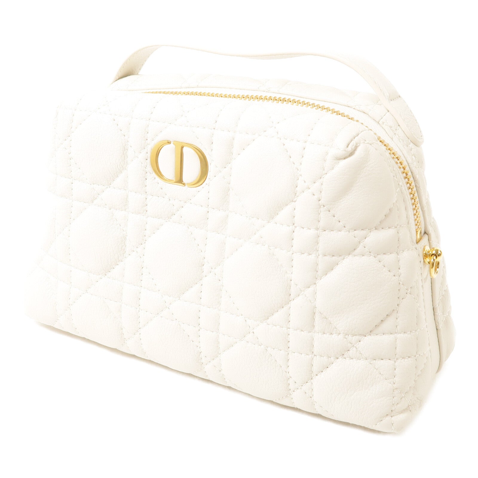 Dior 牛皮皮革Mini Caro D-Cosy鏈帶手挽肩背兩用袋
