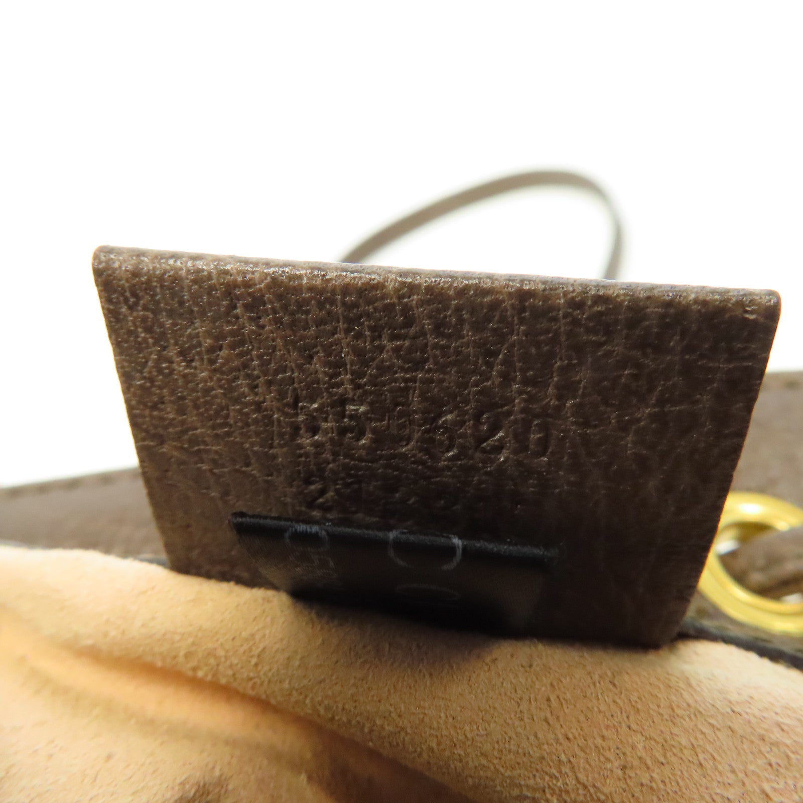 GUCCI 塗層帆布Ophidia Mini Bucket金扣肩背袋啡色