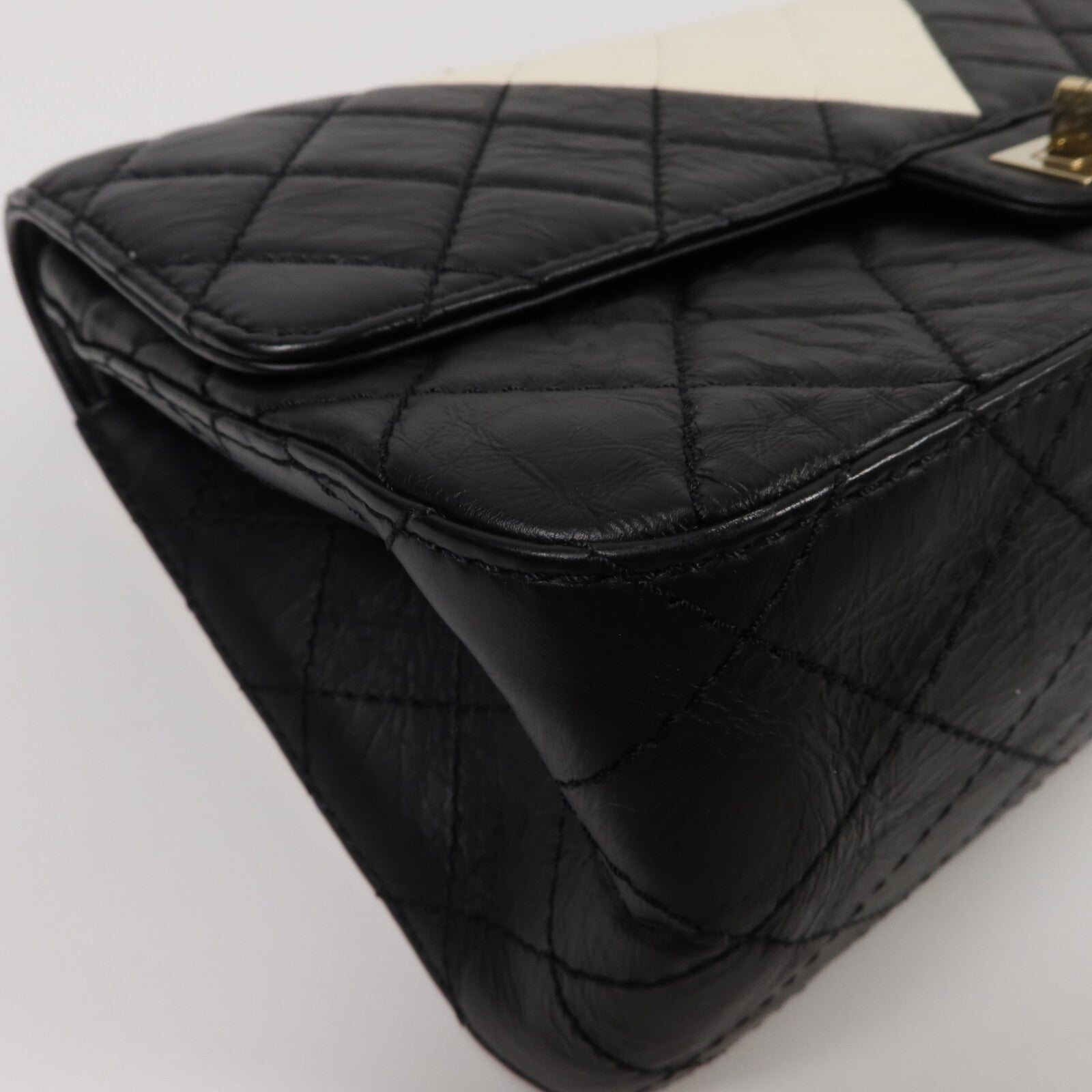 CHANEL 牛皮皮革2.55 Medium鏈帶肩背袋