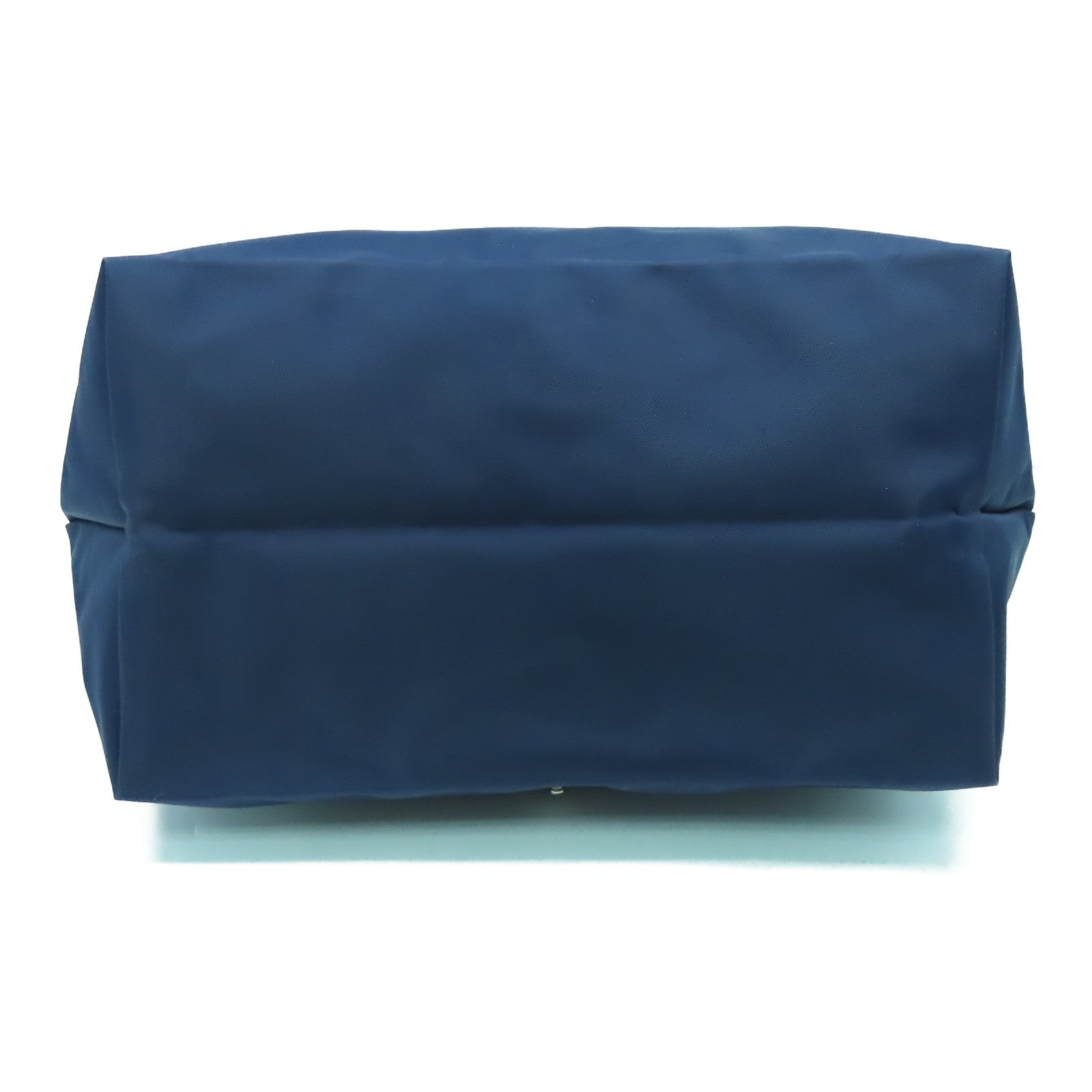 Longchamp 【激減優惠】尼龍/皮革Tote Bag銀扣手挽袋深藍色
