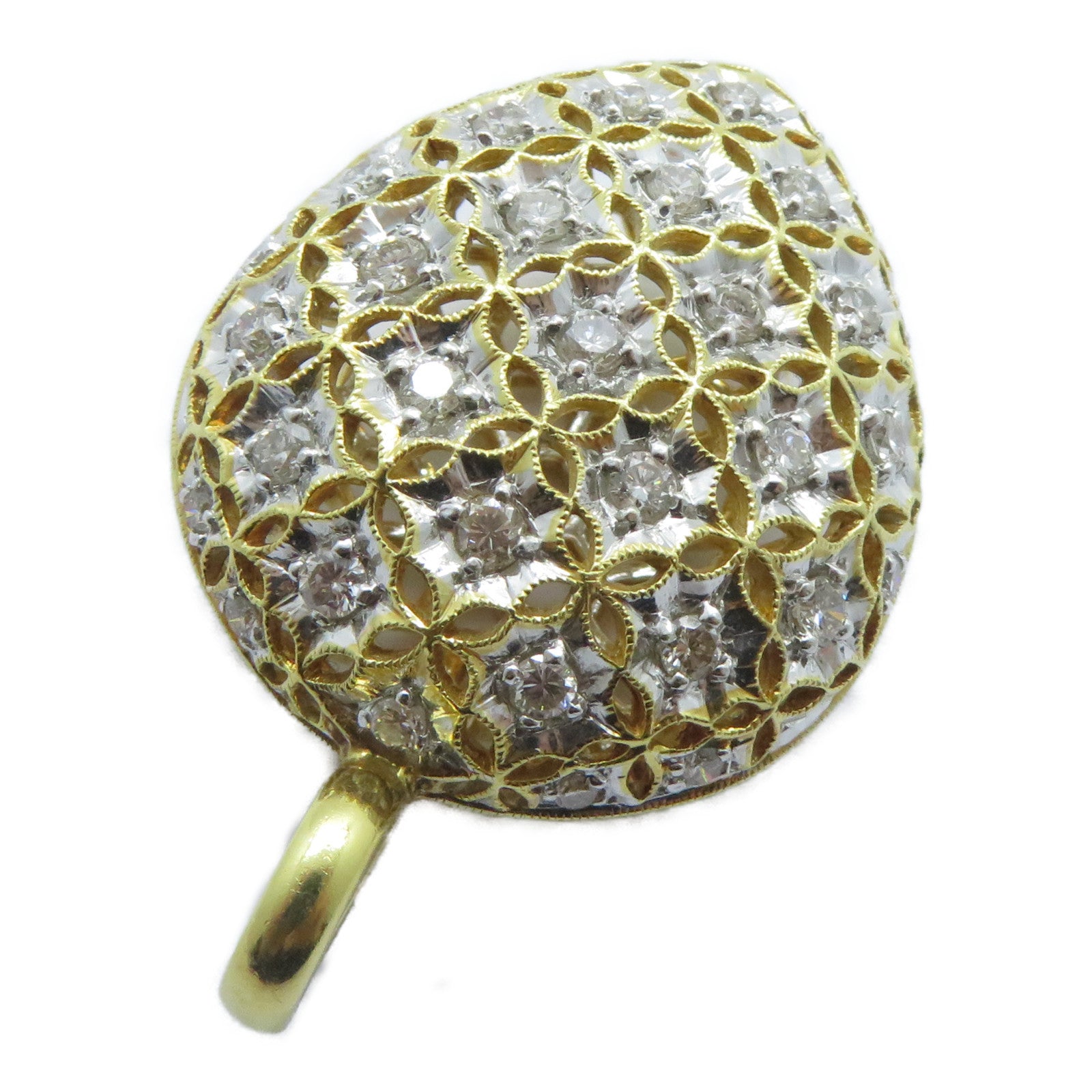JEWELRY 【激減優惠】18K黃金Diamond Pendant Top 2.00ct鑽石吊墜