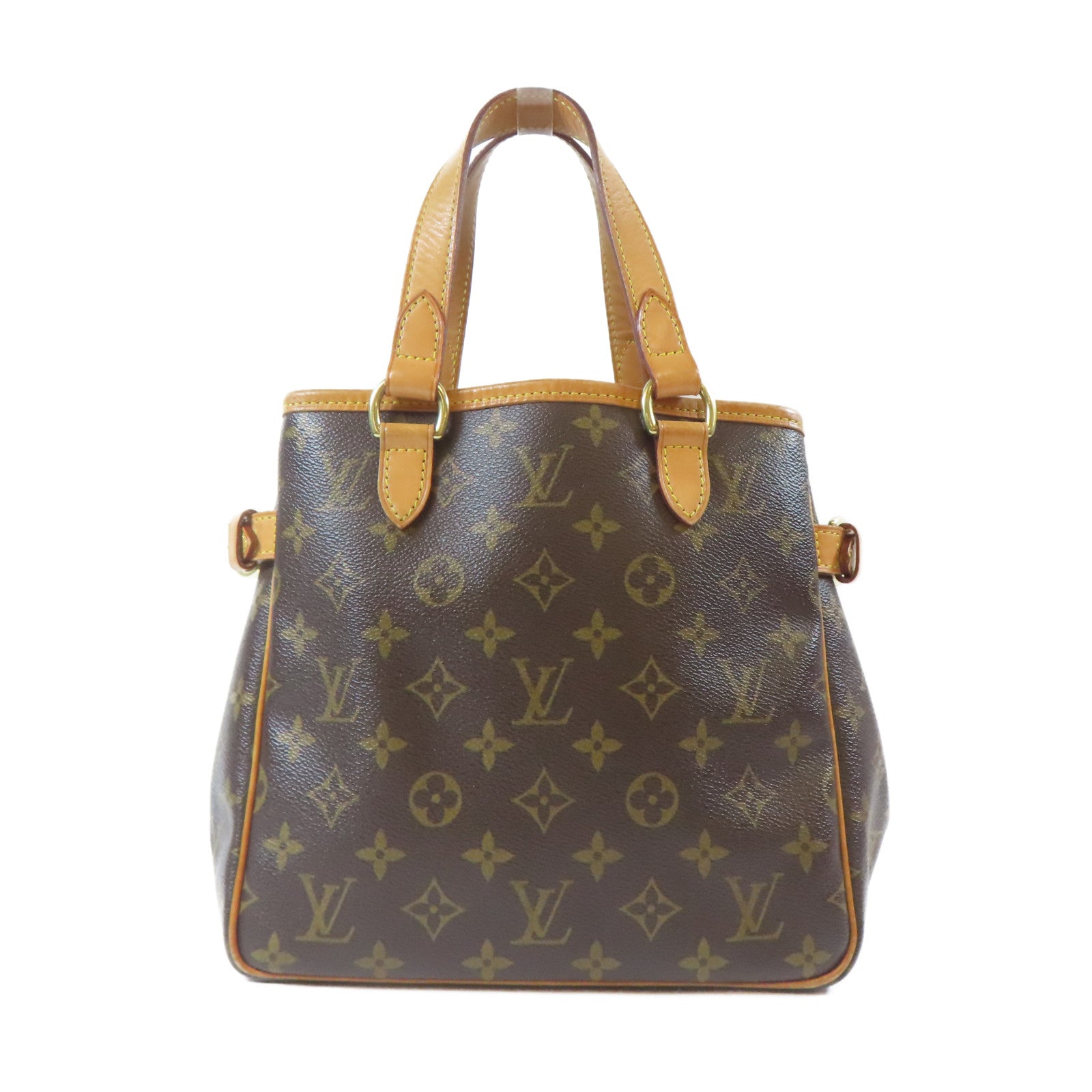 LOUIS VUITTON Monogram Batignolles金扣手挽袋啡色