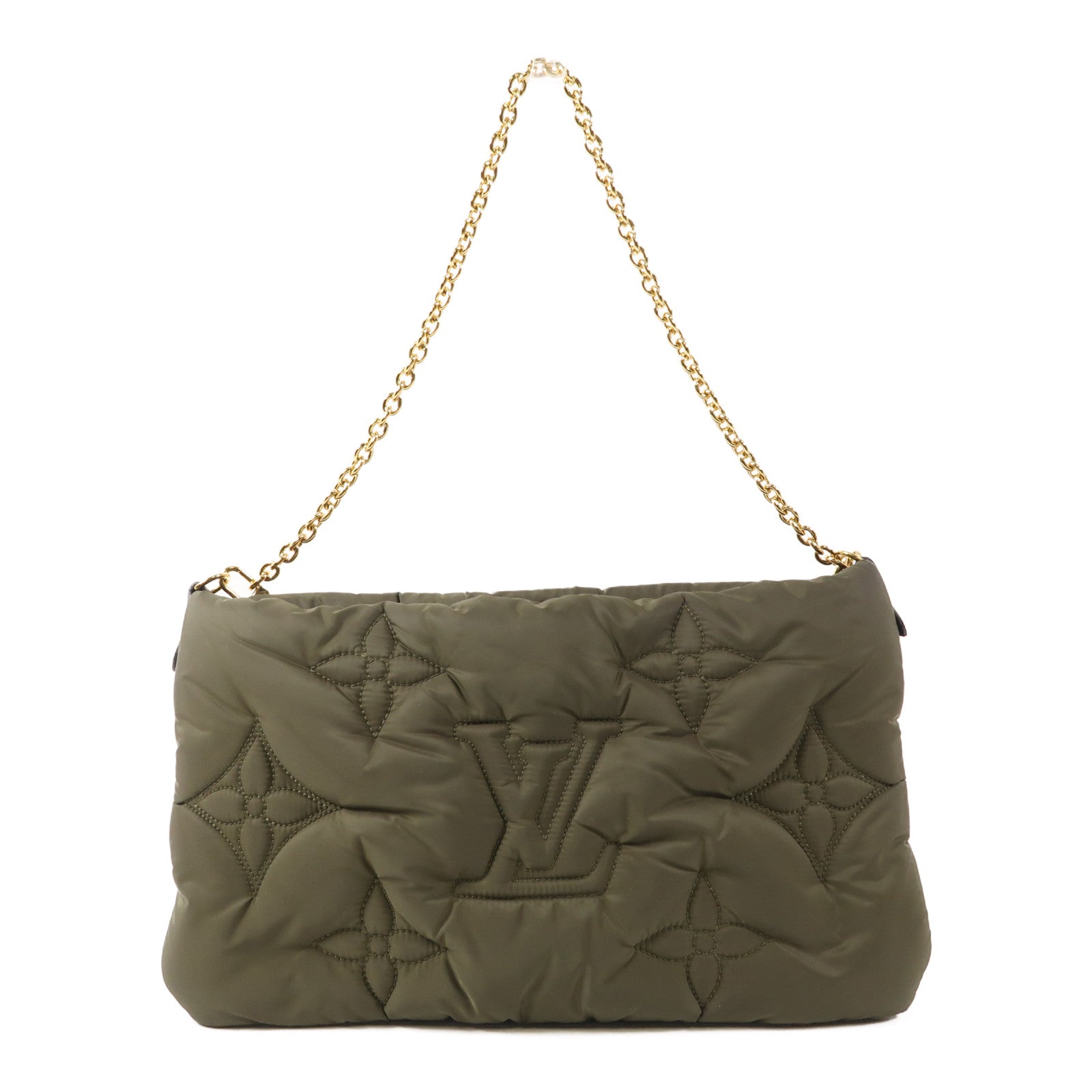 LOUIS VUITTON 尼龍Pillow Maxi Multi Pochette Accessoires金扣手挽肩背兩用袋