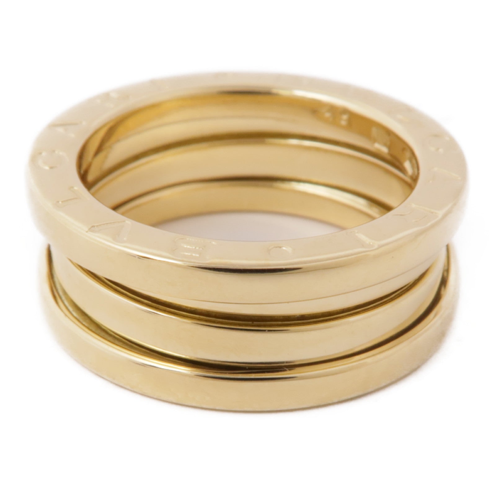 BVLGARI 18K黃金B-zero1 2 Bands戒指Bvlgari#49/US#4.75