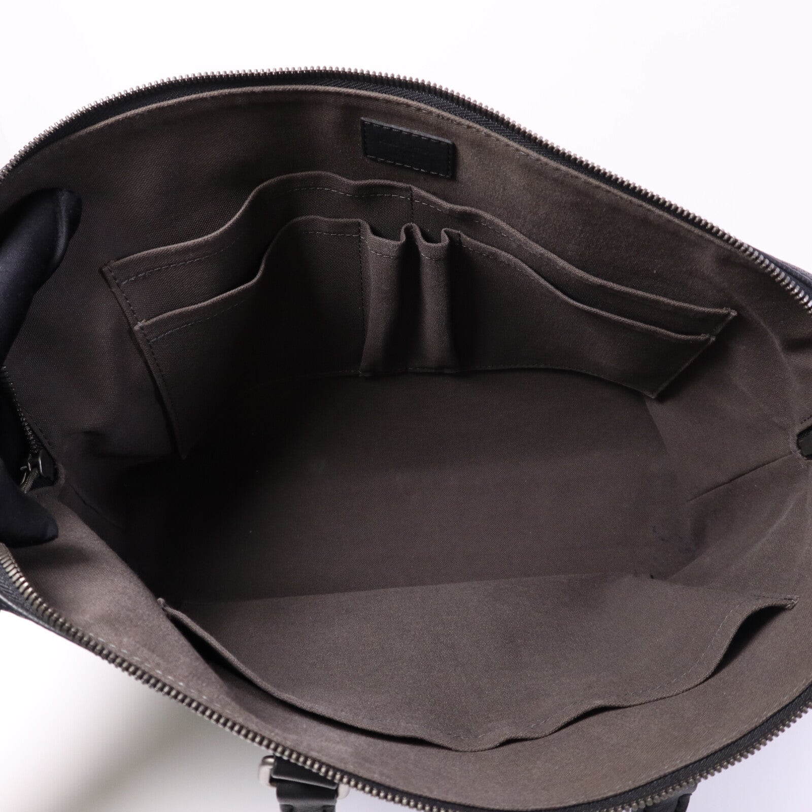 LOUIS VUITTON Damier Infini Porte Document Jour銀扣手挽肩背兩用袋