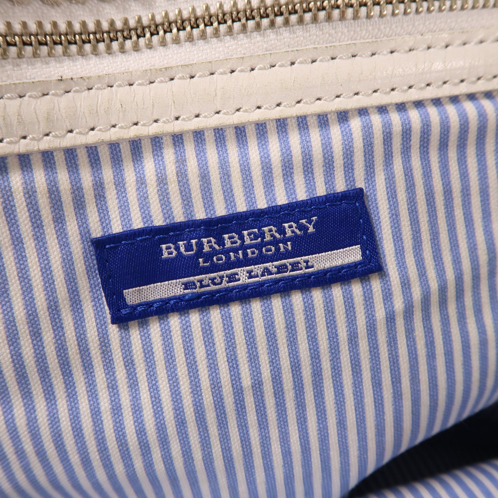 BURBERRY 帆布Hand Bag銀扣手挽袋粉紅色