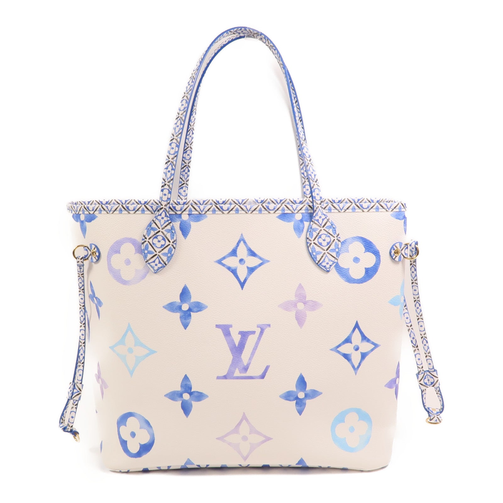 LOUIS VUITTON Monogram By The Pool Neverfull MM金扣手挽袋