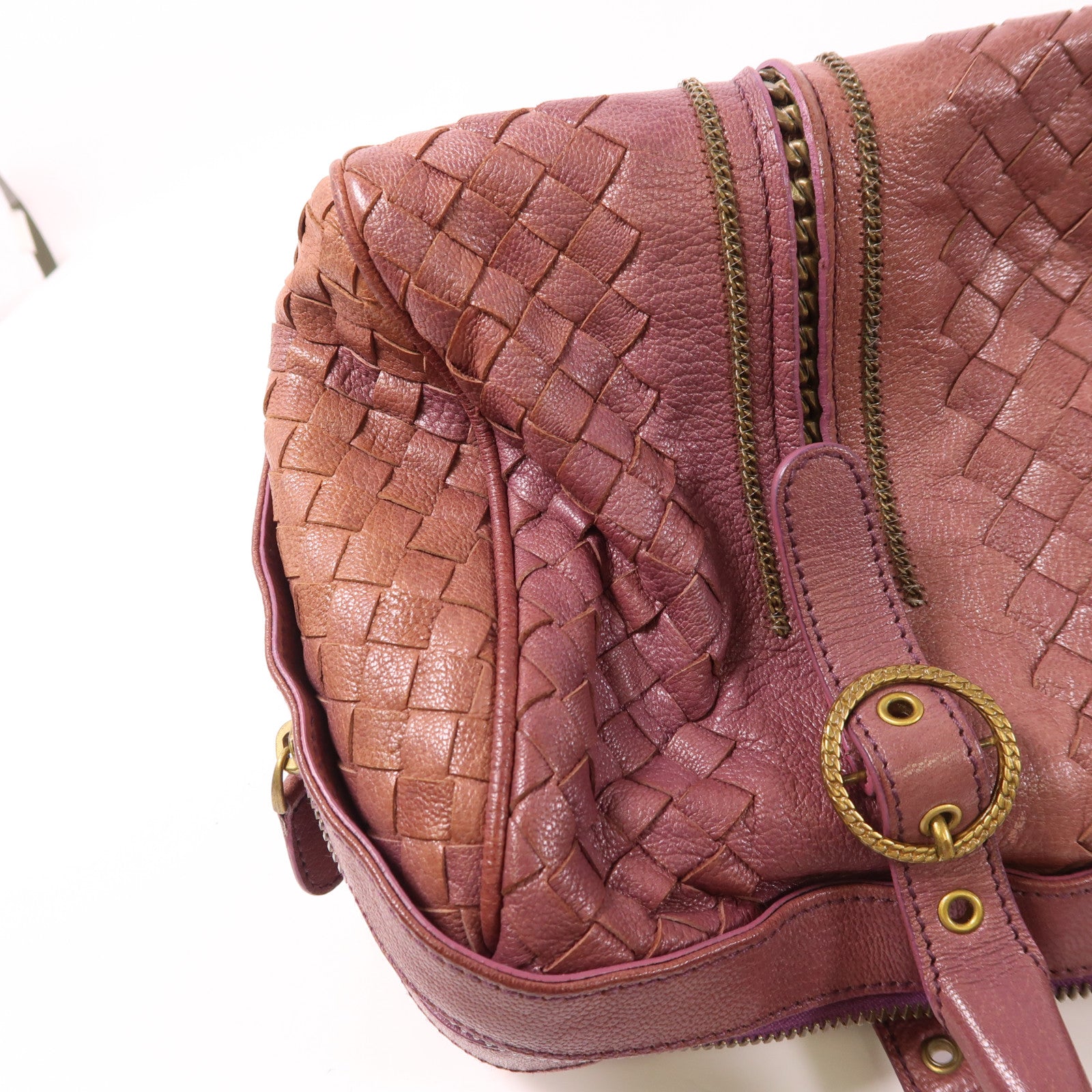BOTTEGA VENETA 牛皮皮革Handbag金扣手挽袋