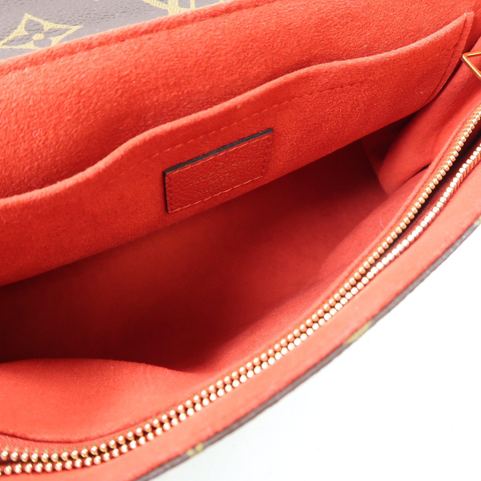 LOUIS VUITTON Monogram Saint Placide金扣肩背袋啡色/紅色