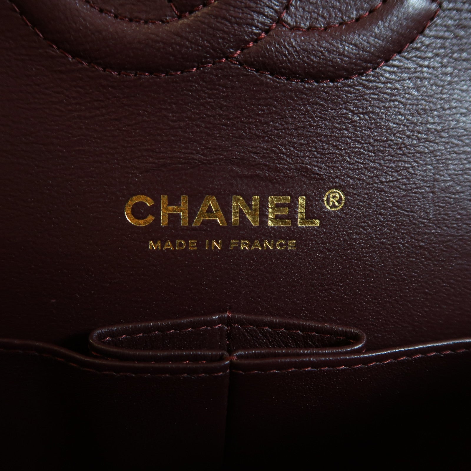 CHANEL 菱格牛皮皮革Classic 25金扣鏈帶肩背袋黑色