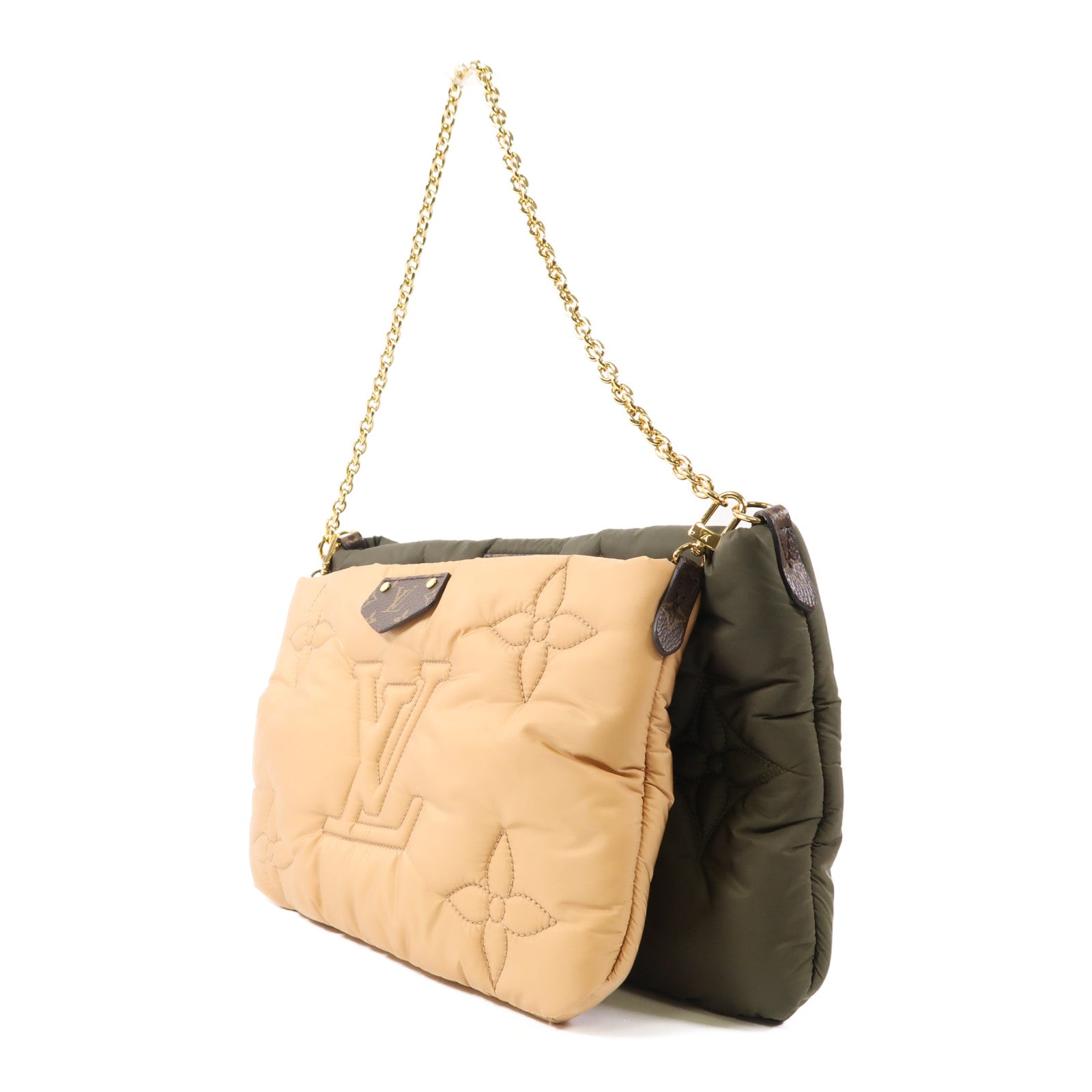 LOUIS VUITTON 尼龍Pillow Maxi Multi Pochette Accessoires金扣手挽肩背兩用袋