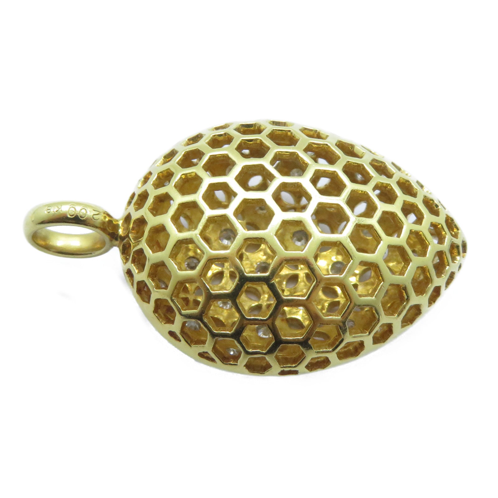 JEWELRY 【激減優惠】18K黃金Diamond Pendant Top 2.00ct鑽石吊墜