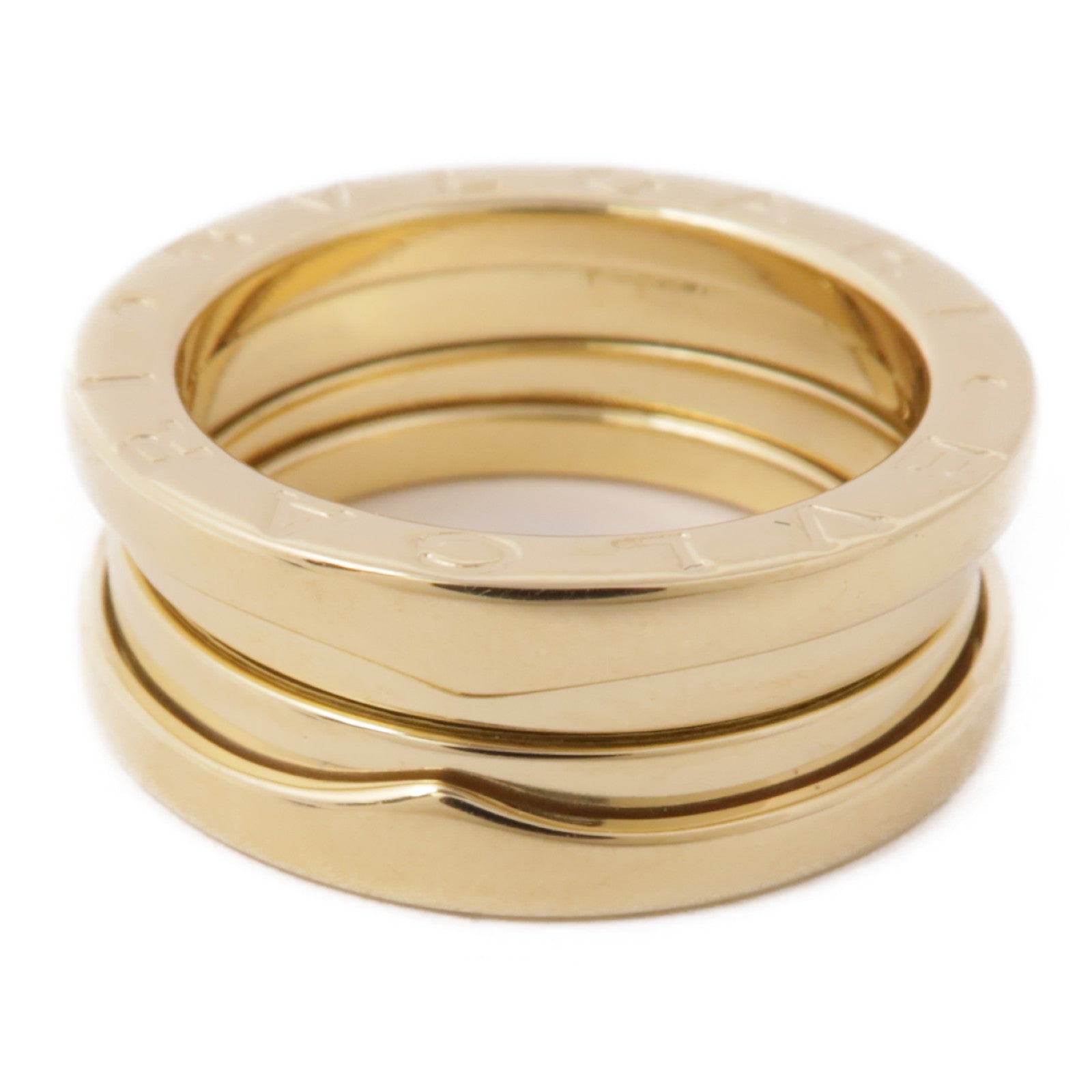 BVLGARI 18K黃金B-zero1 2 Bands戒指Bvlgari#49/US#4.75