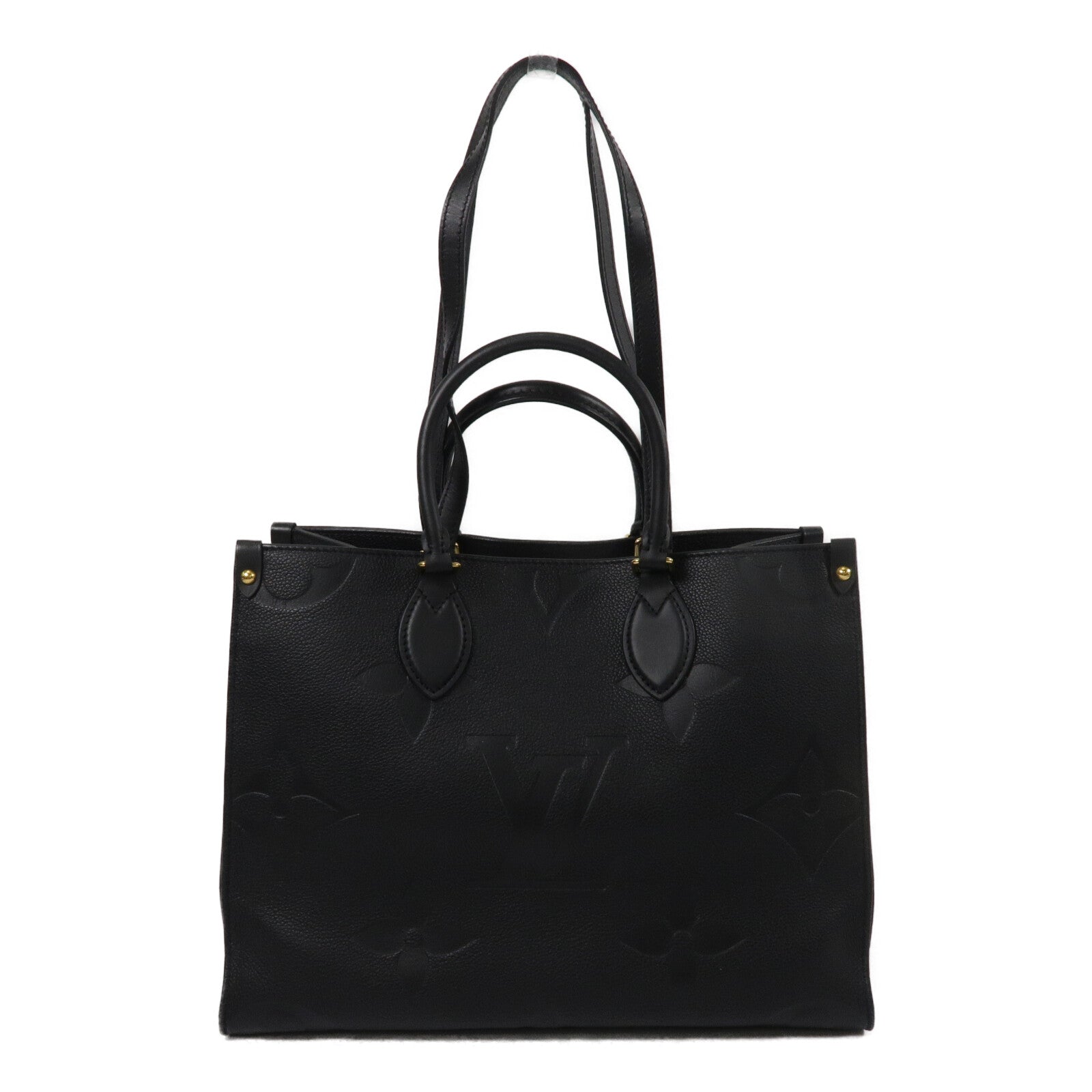 LOUIS VUITTON Monogram Empreinte On The Go MM手挽肩背兩用袋