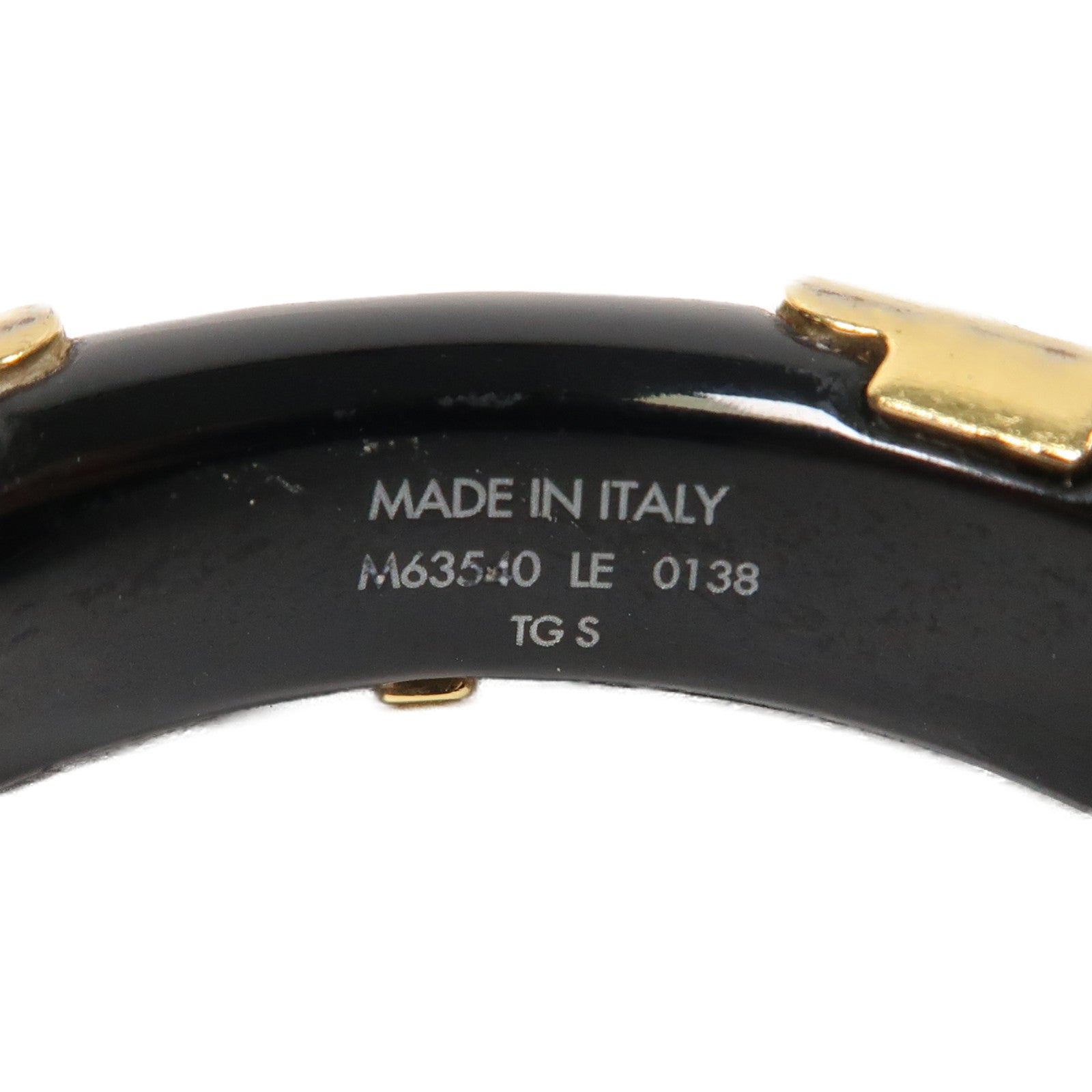 LOUIS VUITTON PVC Daily Monogram Bangle手鐲黑色/金色