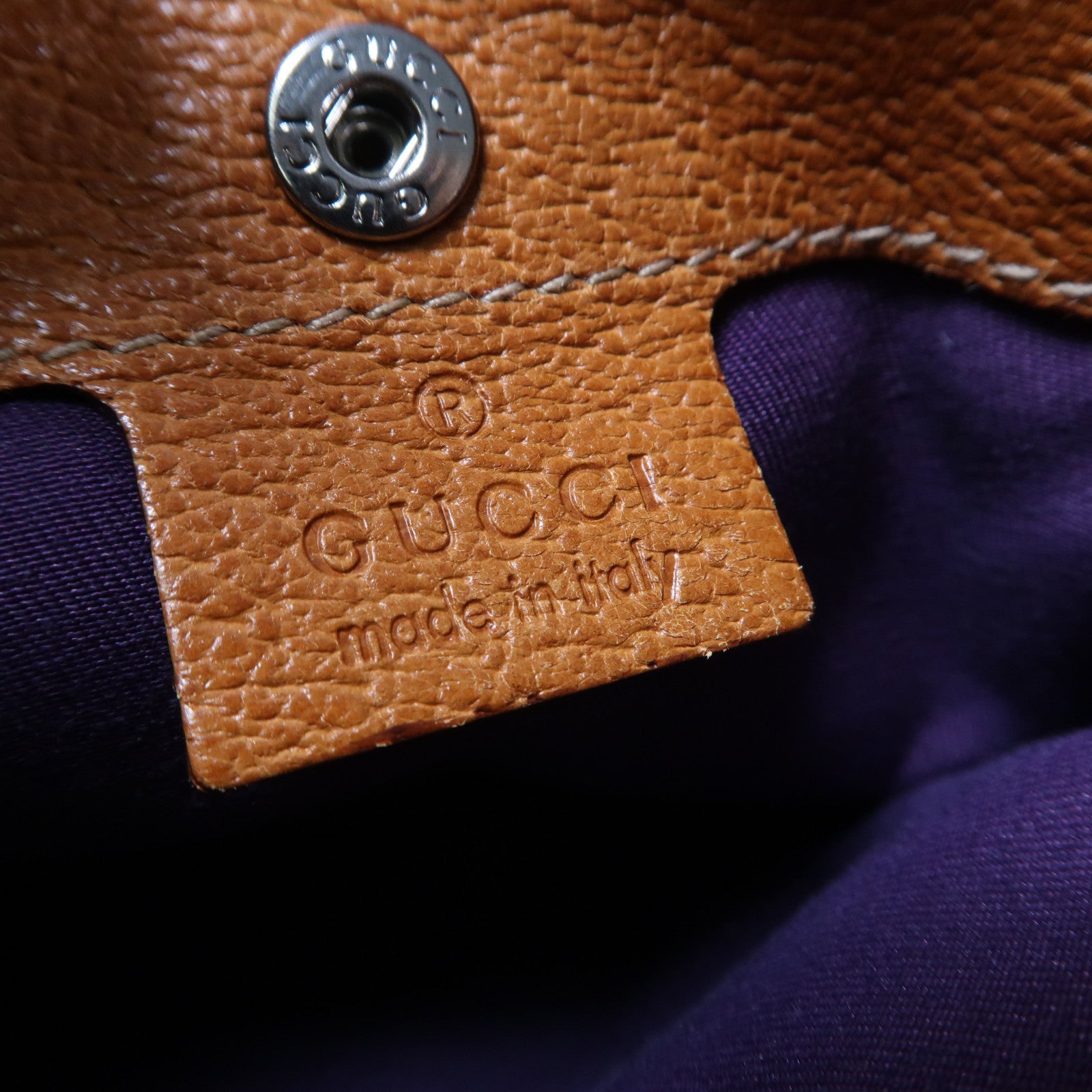 GUCCI 【激減優惠】帆布Shoulder Bag銀扣肩背袋啡色