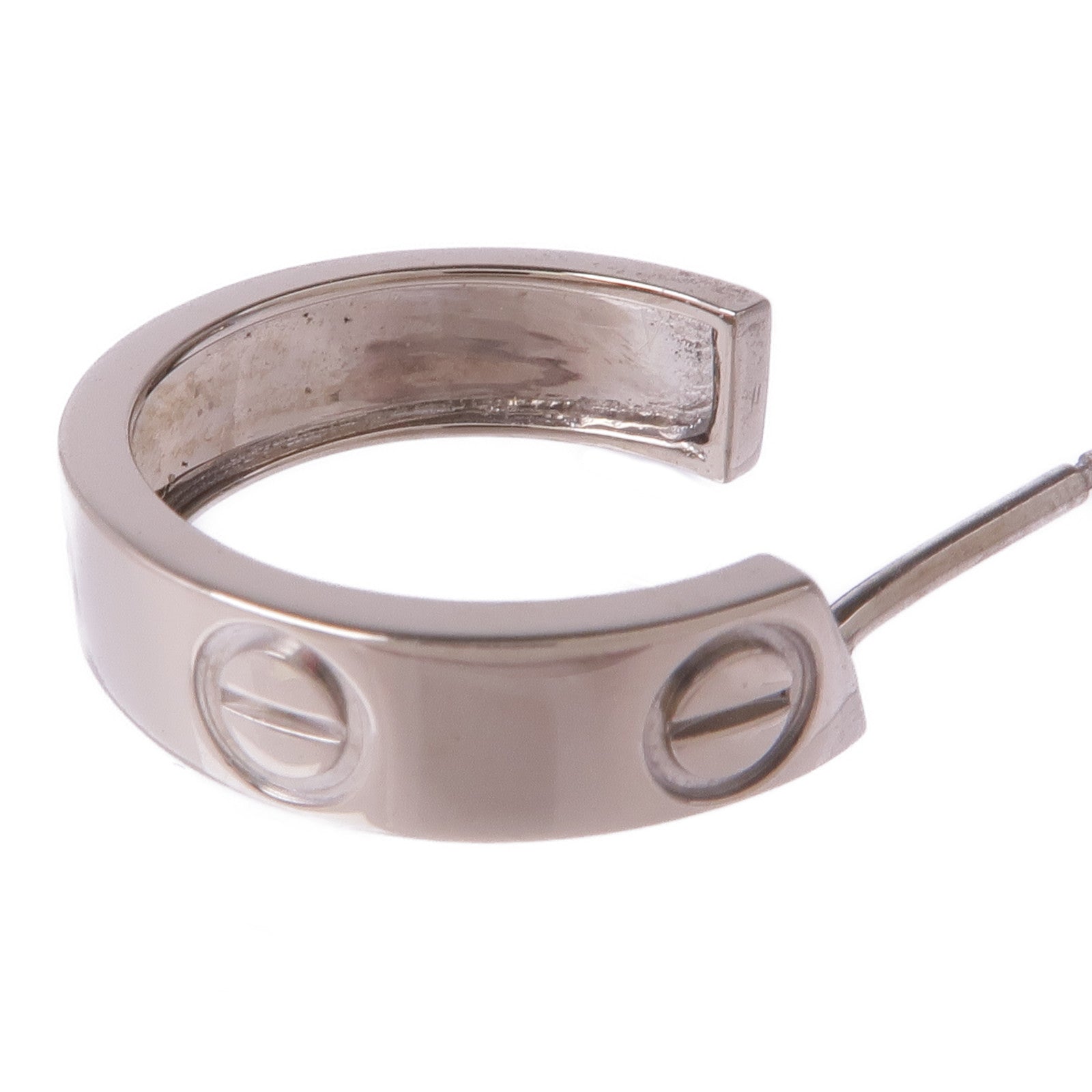 CARTIER 18K白金Love Earrings耳環