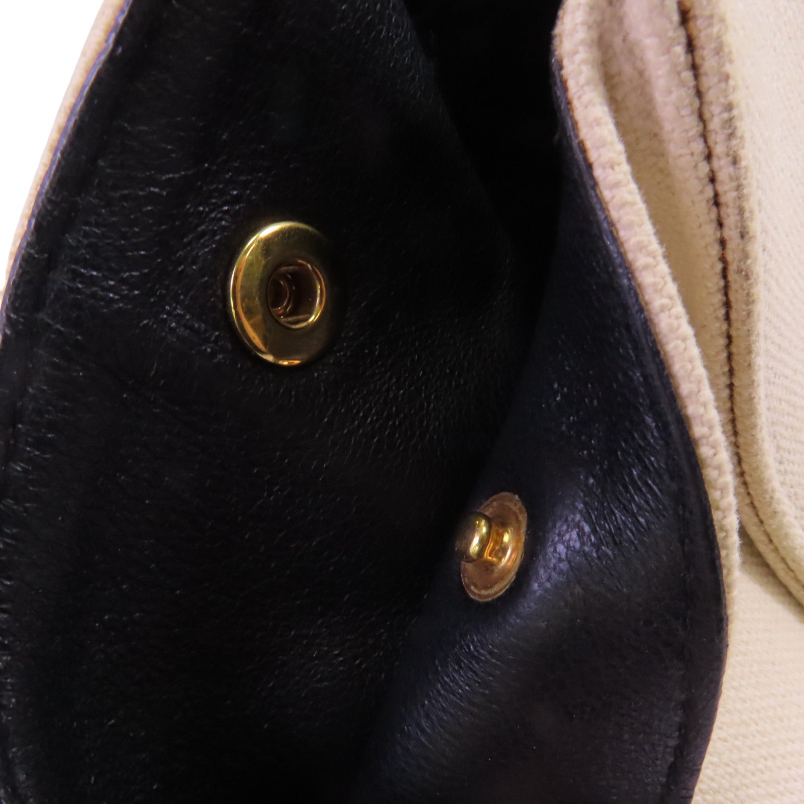 CELINE 帆布/牛皮皮革Trapeze金扣手挽肩背兩用袋