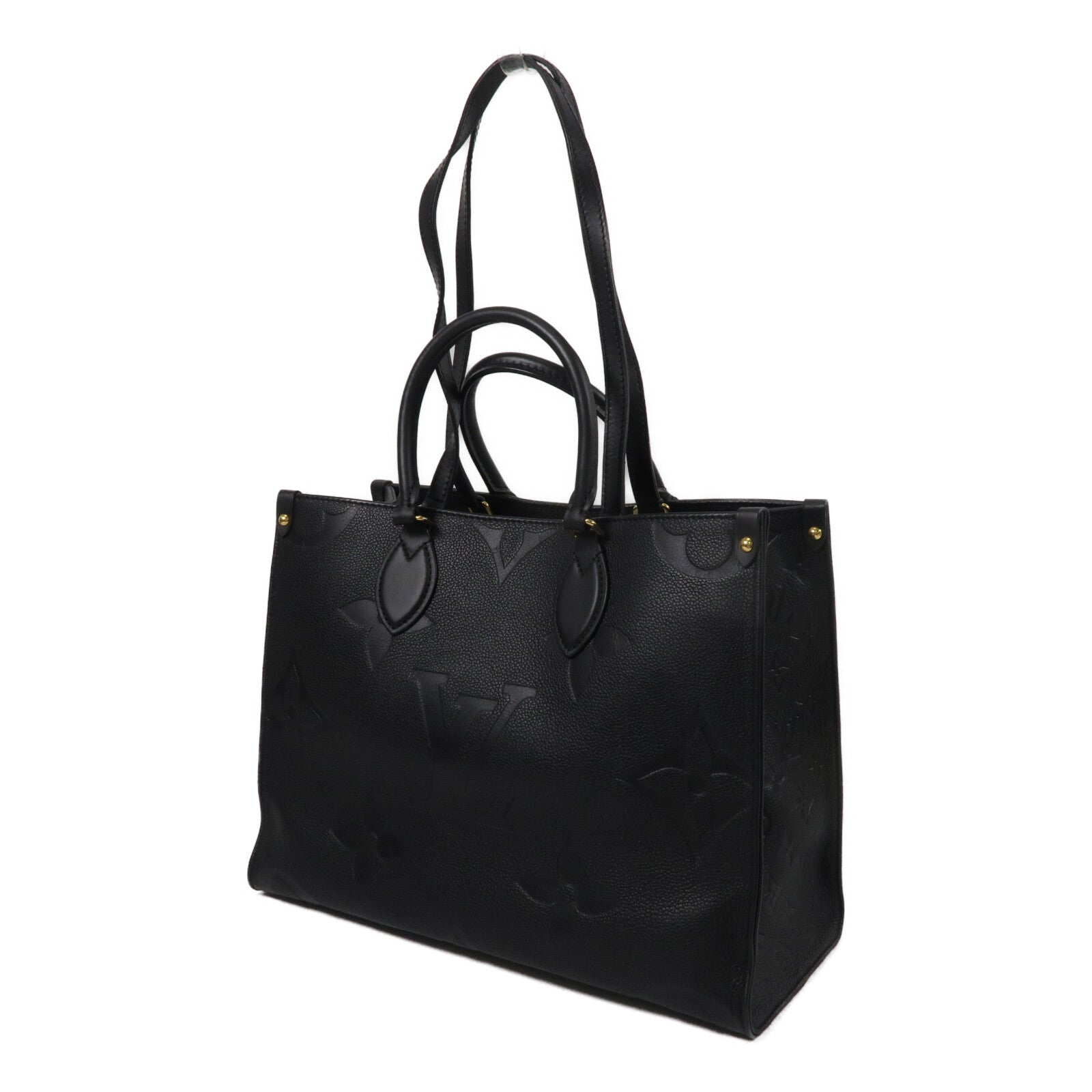 LOUIS VUITTON Monogram Empreinte On The Go MM手挽肩背兩用袋