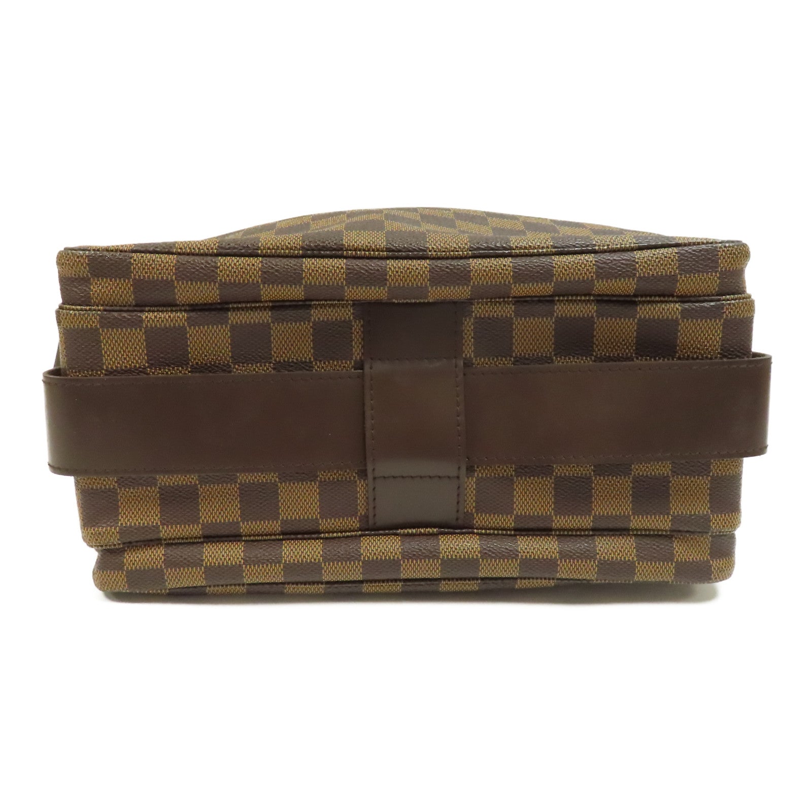 LOUIS VUITTON Damier Naviglio金扣肩背袋啡色