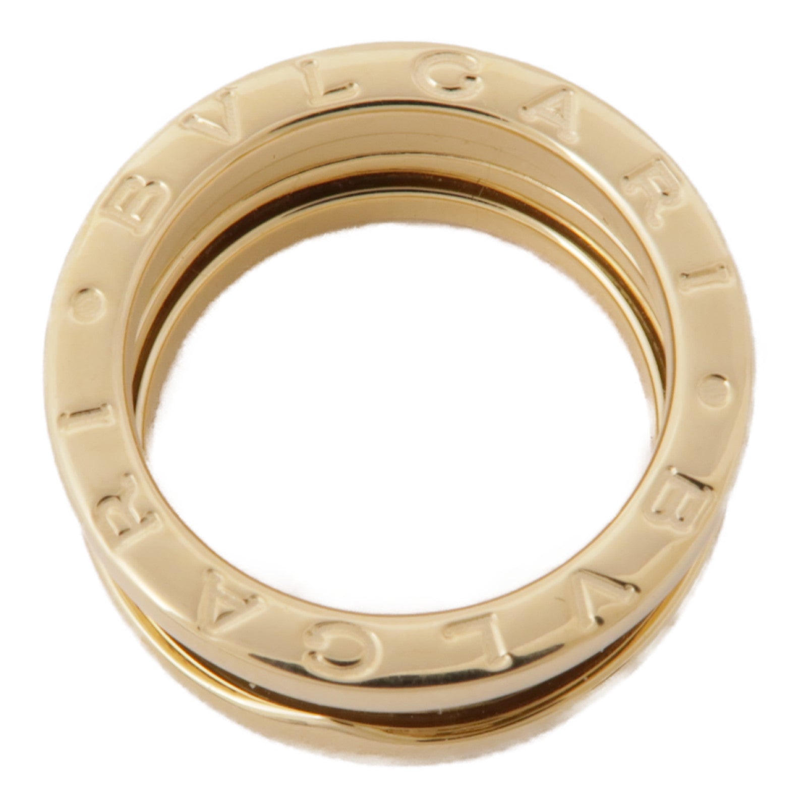 BVLGARI 18K黃金B-zero1 2 Bands戒指Bvlgari#49/US#4.75