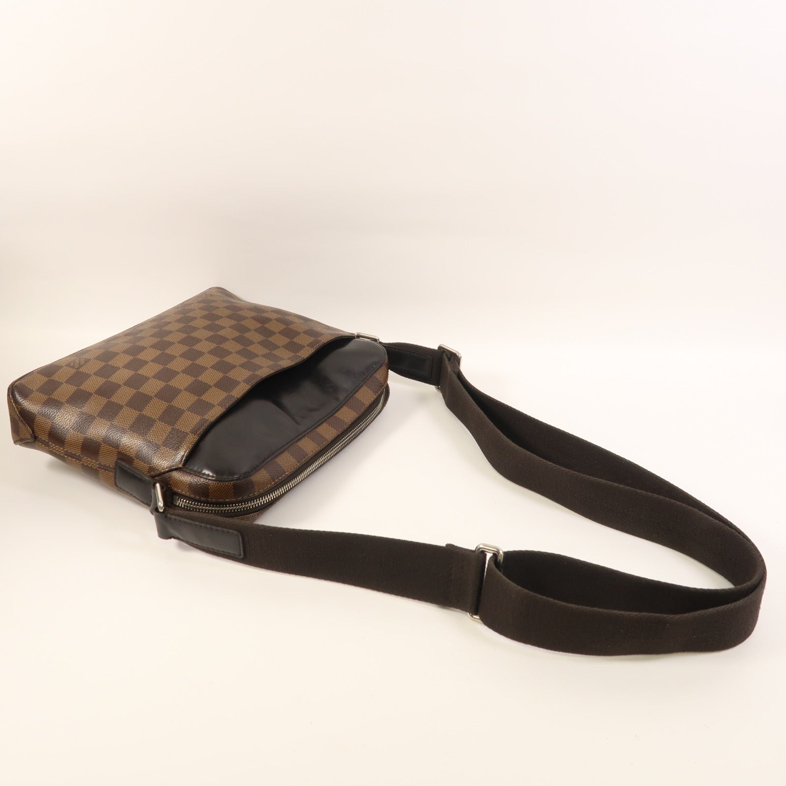 LOUIS VUITTON 【激減優惠】Damier Jake Messenger PM銀扣肩背袋