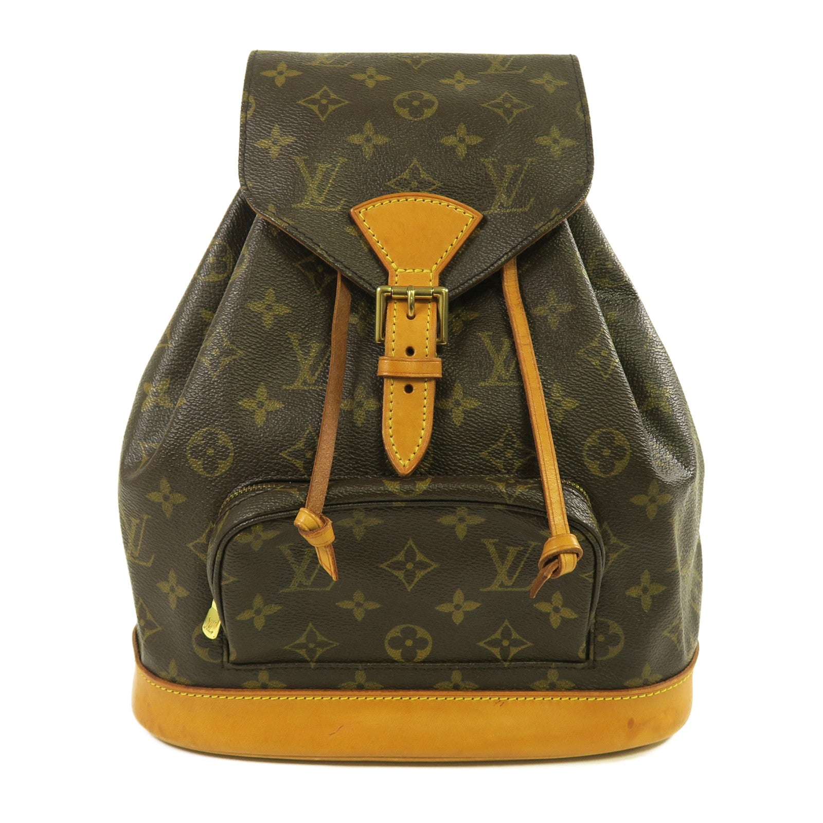 LOUIS VUITTON **【激減優惠】Monogram Montsouris MM金扣背包啡色