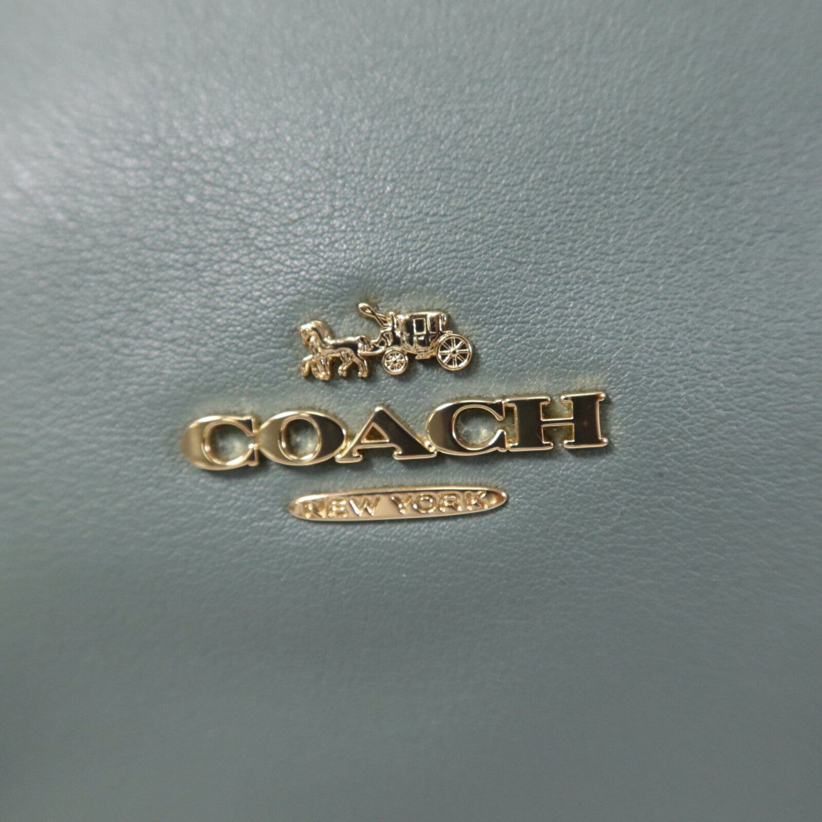 COACH 牛皮皮革Tote Bag金扣手挽袋