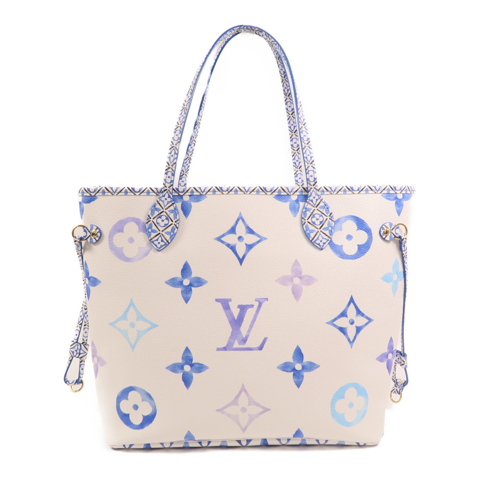 LOUIS VUITTON Monogram By The Pool Neverfull MM金扣手挽袋