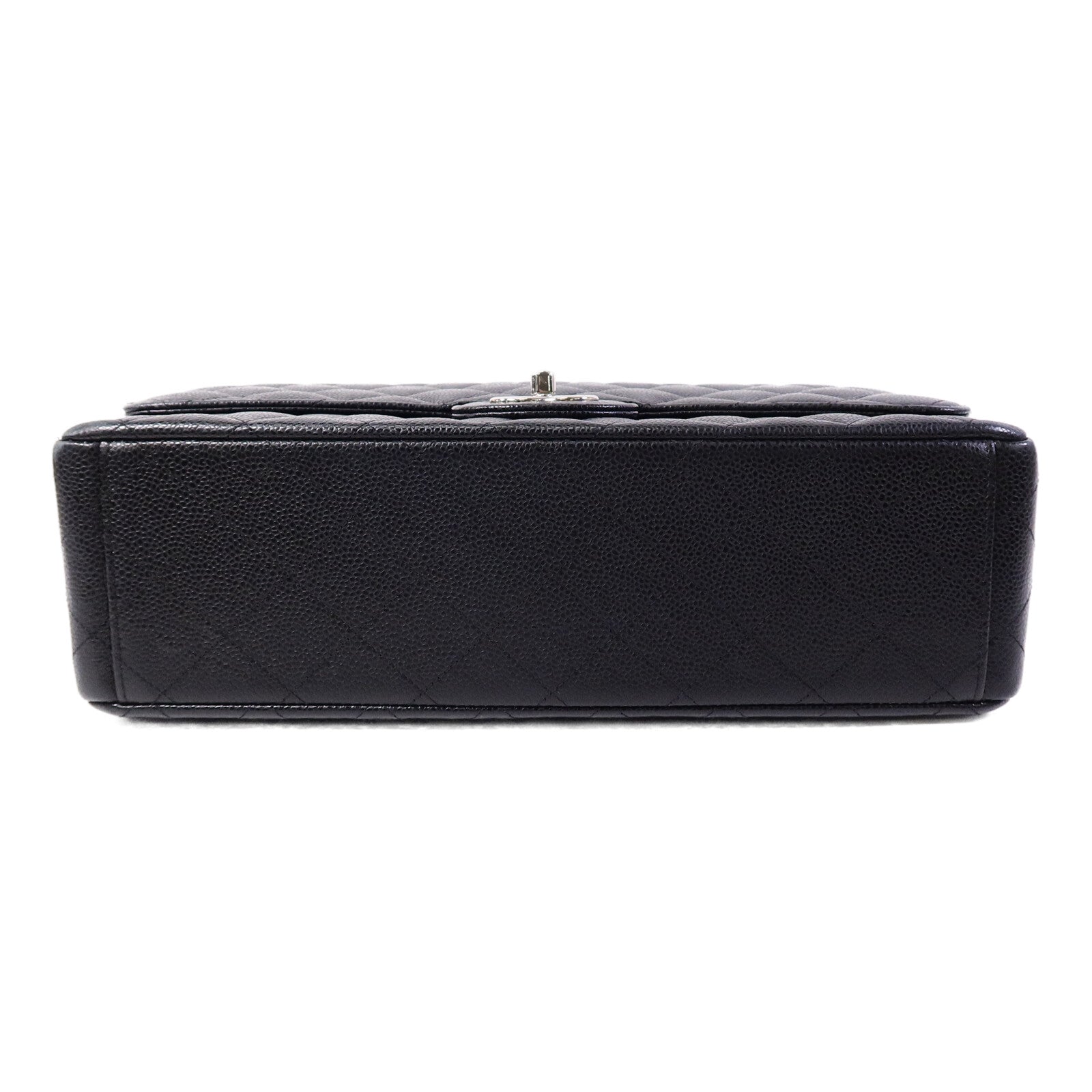 CHANEL 牛皮皮革Maxi Classic鏈帶手挽肩背兩用袋