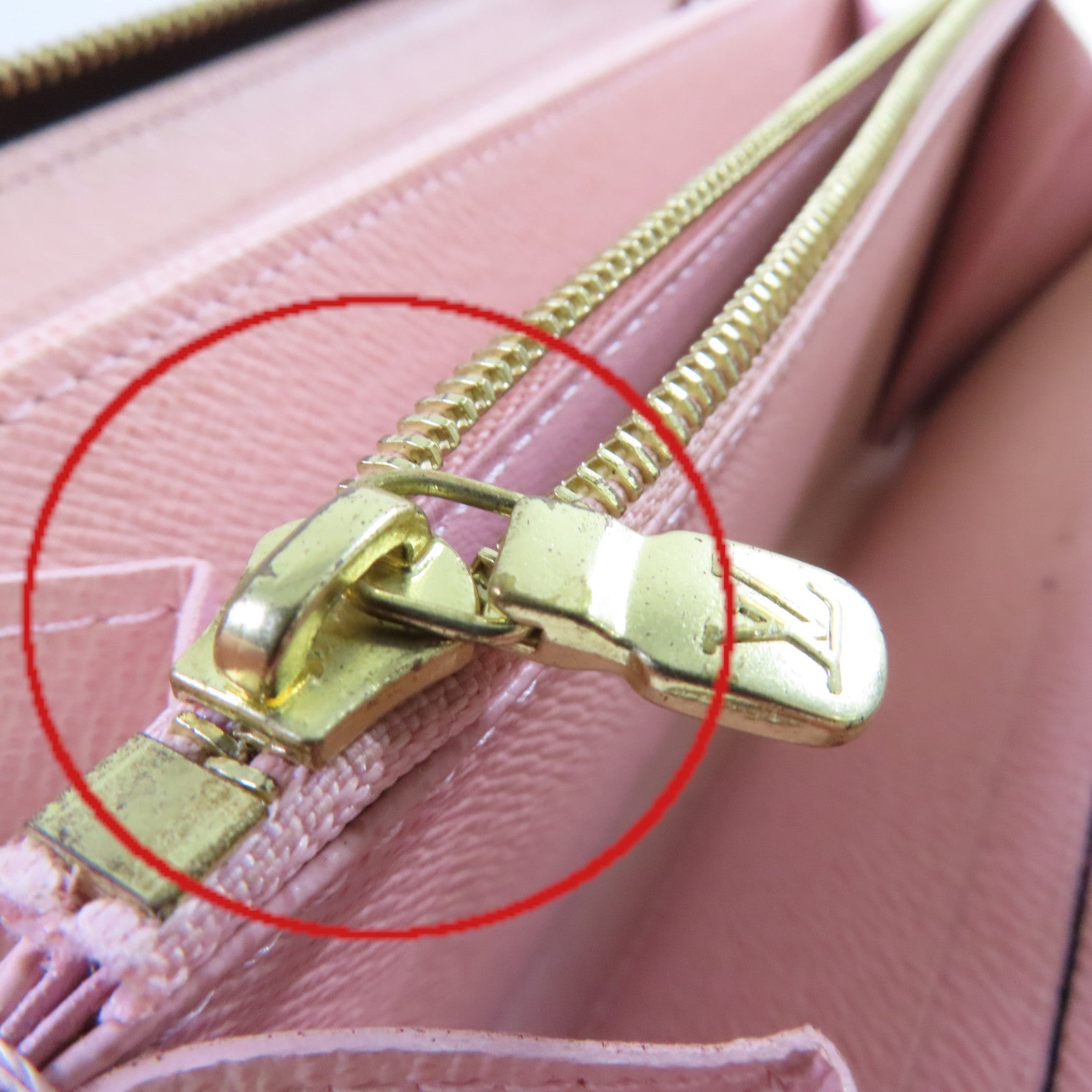 LOUIS VUITTON Monogram Zippy Long Wallet金扣拉鏈長錢包啡色