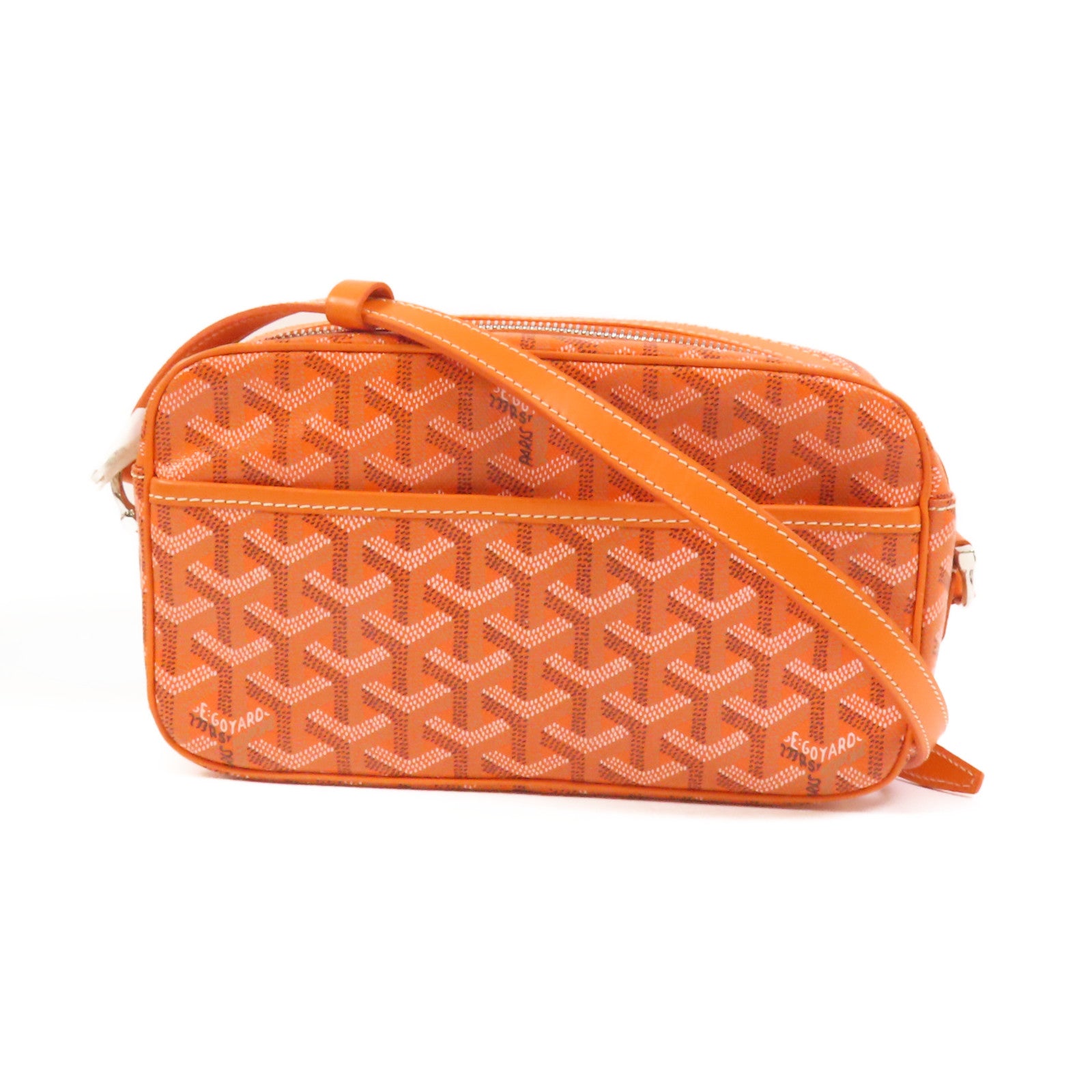 GOYARD 【激減優惠】塗層帆布Cap-Vert銀扣肩背袋